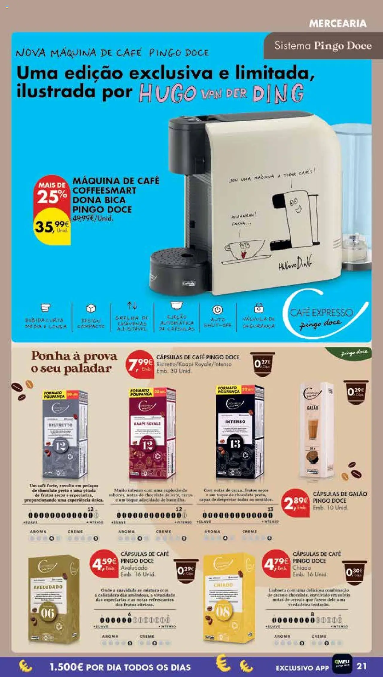 Pingo Doce Poupe Esta Semana Madeira │ válido de 14.10.2025 | Página: 21 | Produtos: Máquina de café, Chávenas, Café, Cereais