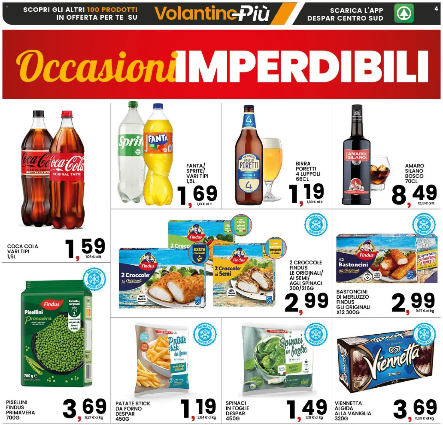 Volantino Interspar del 12.02.2026 | Pagina: 4 | Prodotti: Merluzzo, Fanta, Forno, Coca Cola