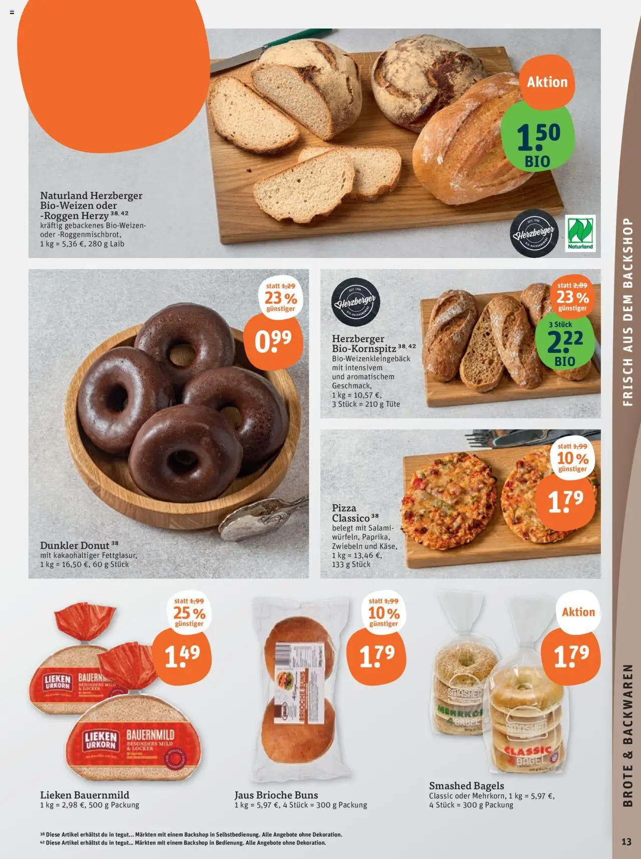 Tegut Prospekt – gültig ab 08.09.2025 | Seite: 15 | Produkte: Zwiebeln, Salami, Pizza