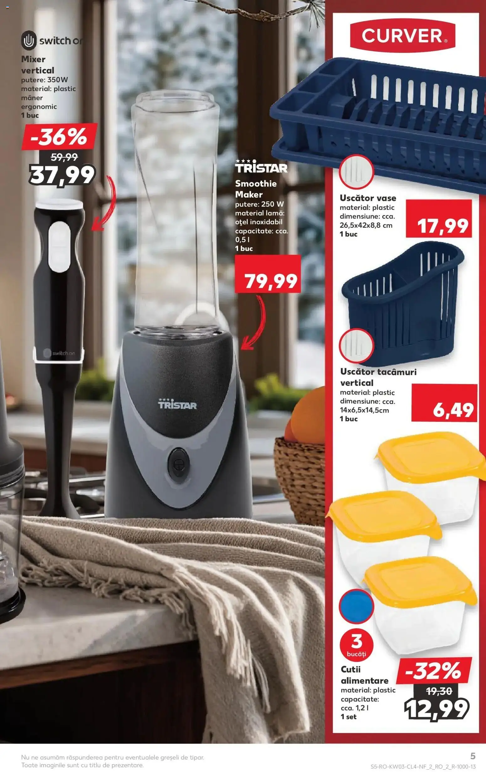 Noul catalog Kaufland – valabil de la 14.01.2026 | Pagină: 5 | Produse: Blender, Uscător, Mixer, Smoothie