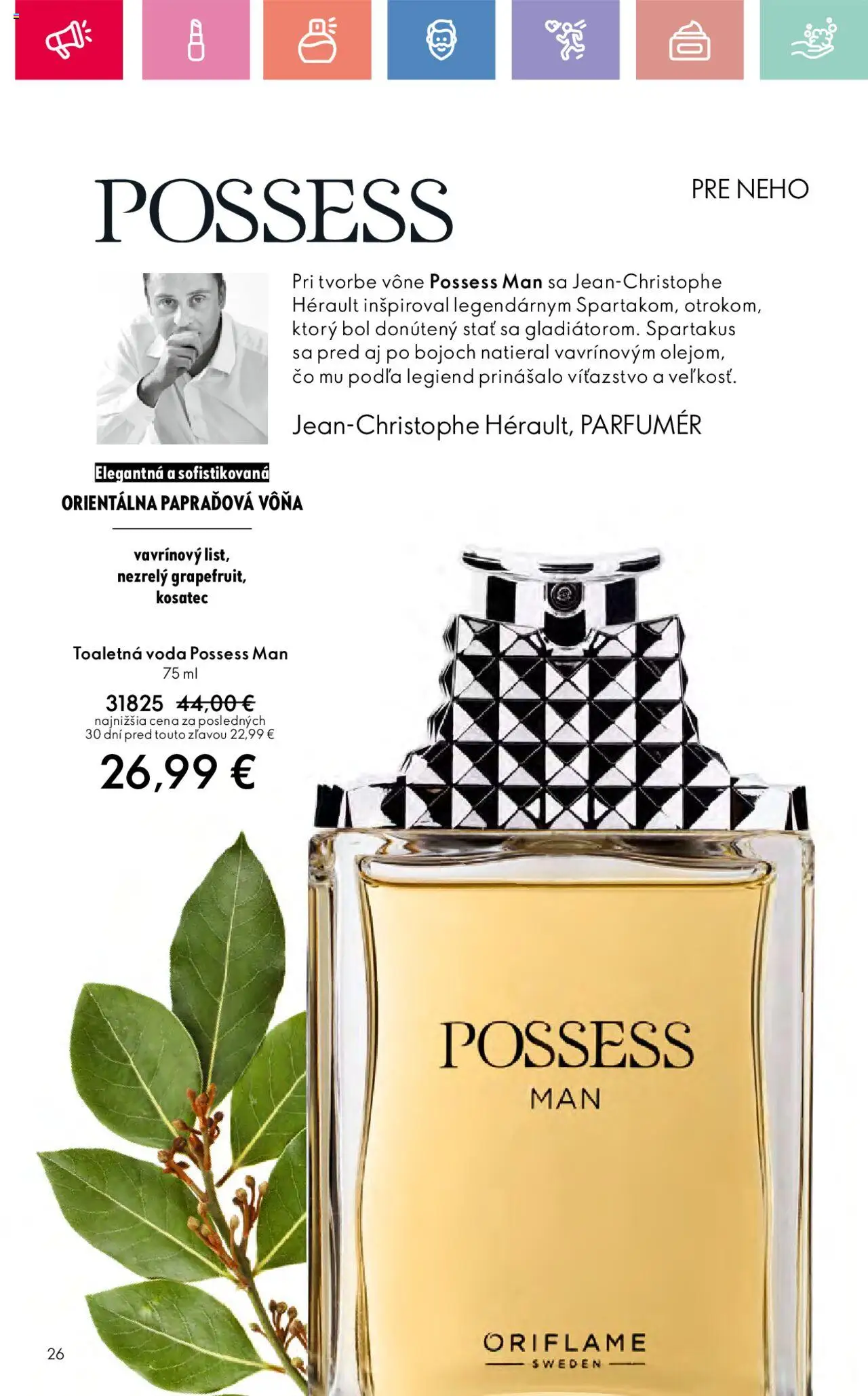 Katalóg Oriflame 12 2025 │ platný od 17.08.2025 | Strana: 26 | Produkty: Toaletná voda, Voda