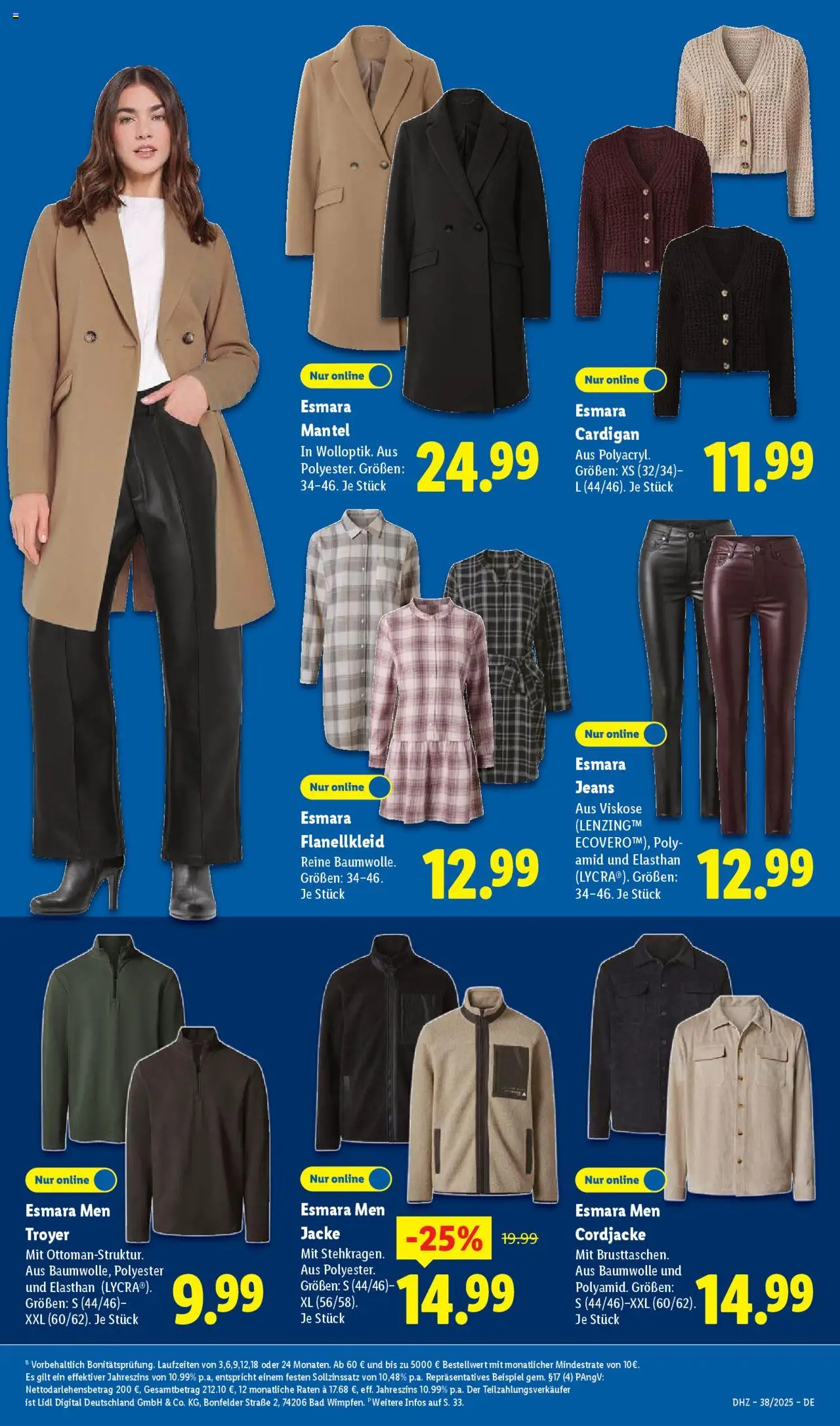 Lidl Prospekt 	 – gültig ab 15.09.2025 | Seite: 35 | Produkte: Bad, Jacke, Mantel, Jeans