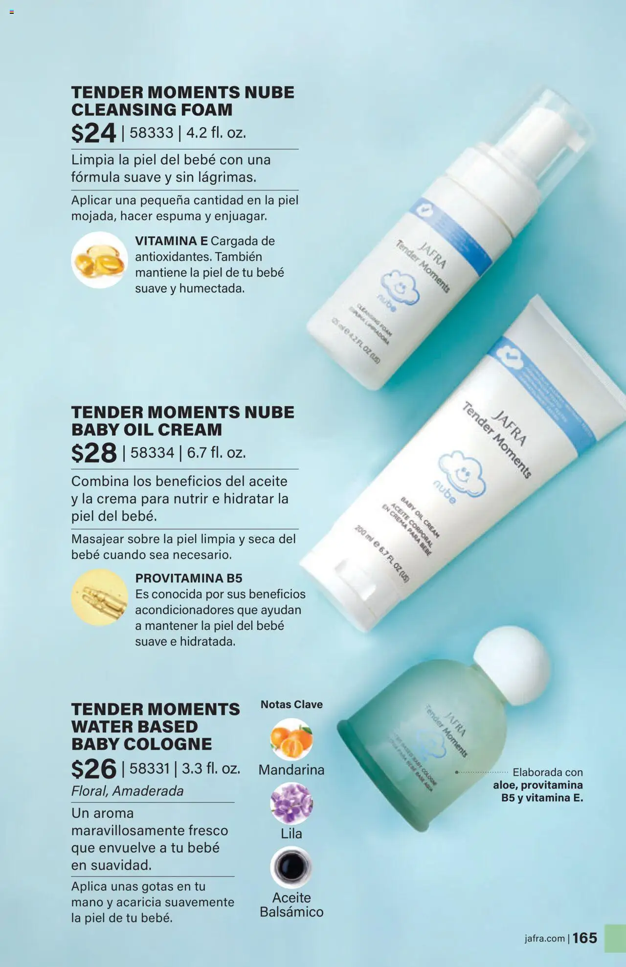 JAFRA folleto │ válido desde el 01.08.2025 | Página: 165 | Productos: Aceite, Crema, Aceite corporal