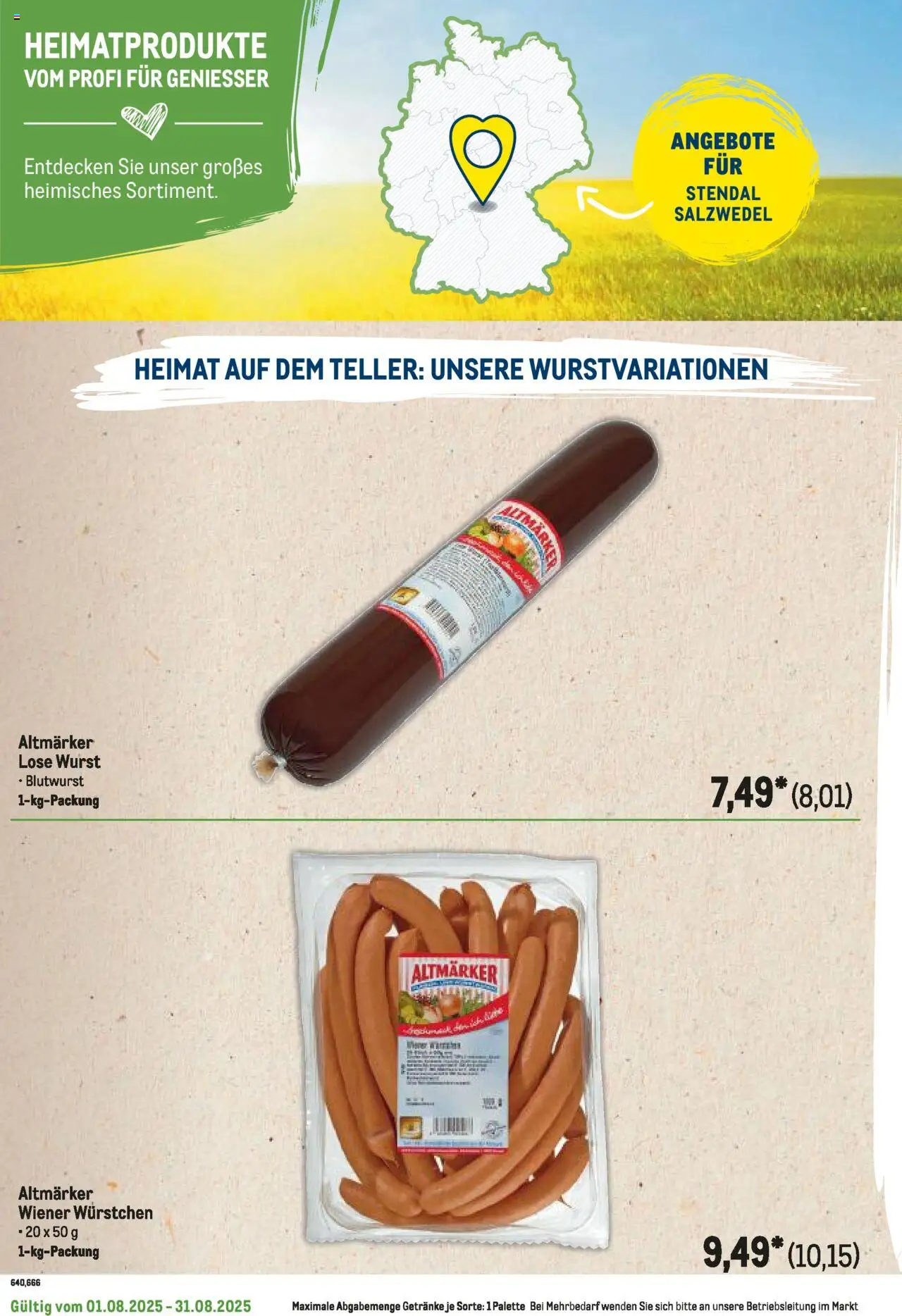 Metro Regionaler Flyer - gültig ab dem 01.08.2025 | Seite: 78 | Produkte: Wiener wurstchen, Wurst