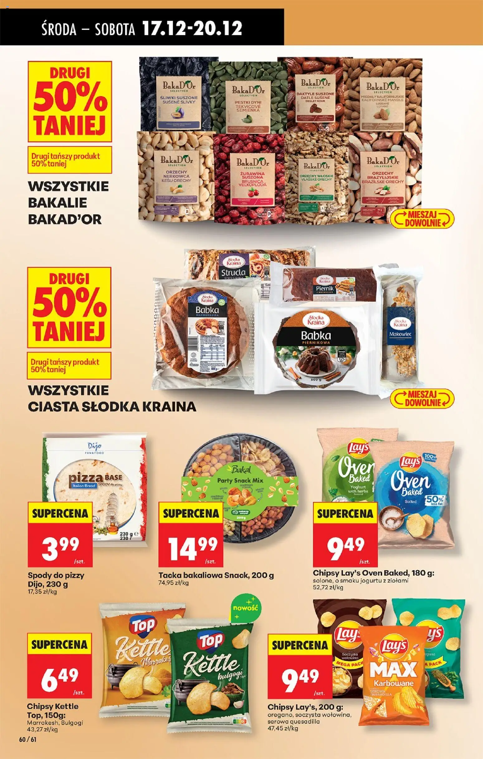 Biedronka gazetka - Oferta w tym tygodniu od 17.12.2025 | Strona: 70 | Produkty: Top, Orzechy włoskie, Żurawina, Pestki dyni