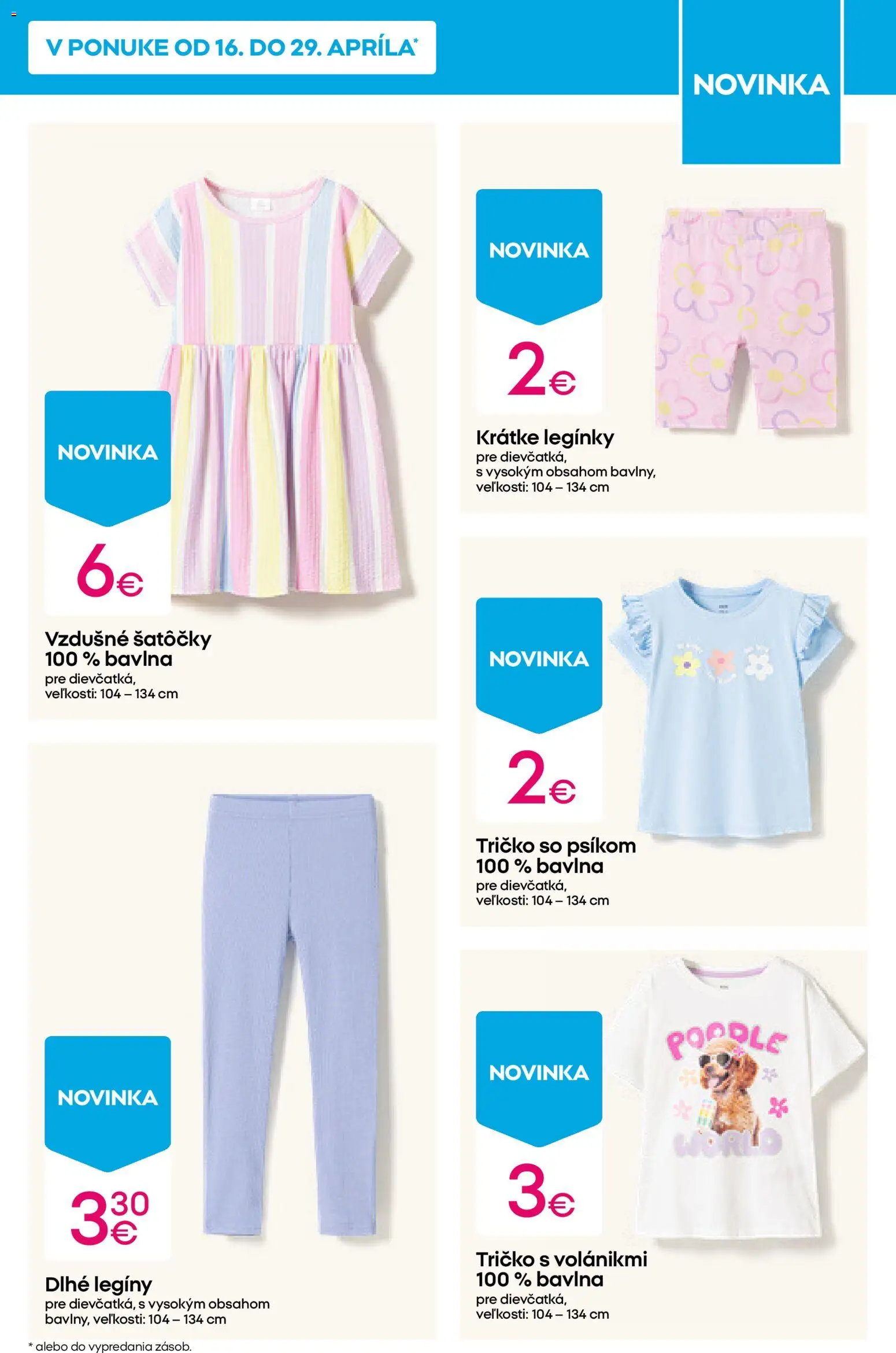 Nové Pepco akcie – leták je platný od 23.04.2026 | Strana: 11 | Produkty: Tričko, Legíny