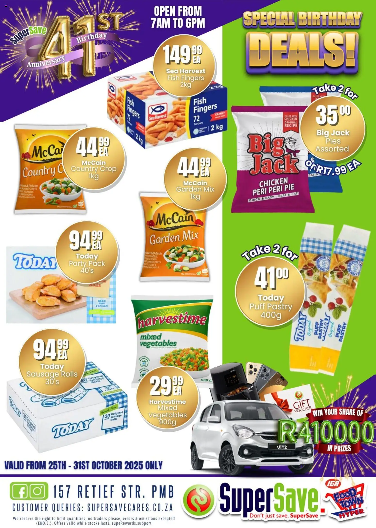 New Super Save catalogue – valid from 25.10.2025 | Page: 60 | Products: Beans, Chicken, Vegetables, Sausage