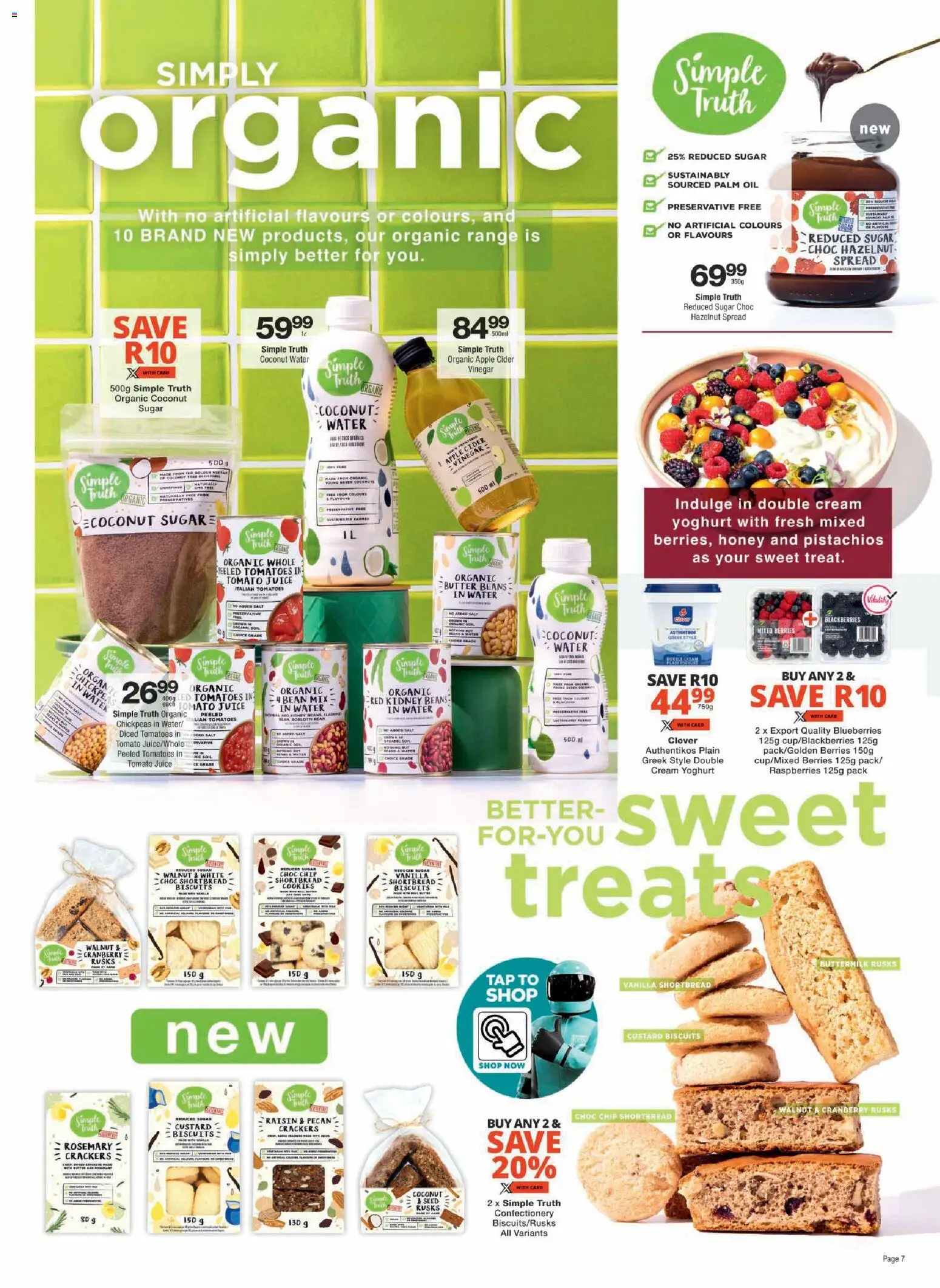New Checkers catalogue – valid from 19.01.2026 | Page: 7 | Products: Blueberries, Cider, Biscuits, Cream