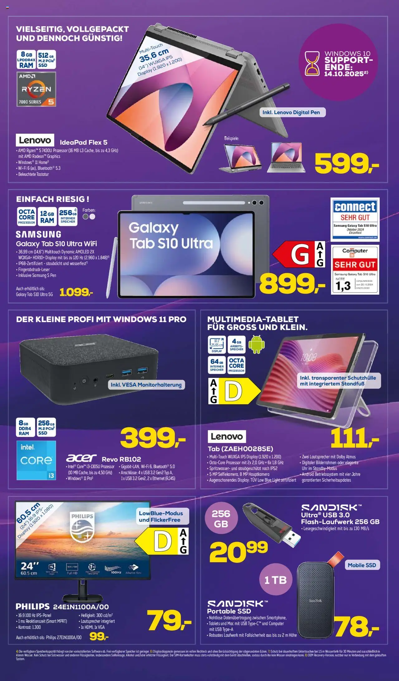 Euronics Prospekt 	 - gültig ab dem 20.08.2025 | Seite: 4 | Produkte: Bilderrahmen, Uhr, Computer, Tastatur
