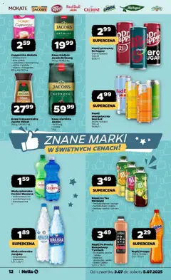 Netto gazetka - Spożywcza od 03.07.2025 | Strona: 12 | Produkty: Malina, Red bull, Kawa, Woda
