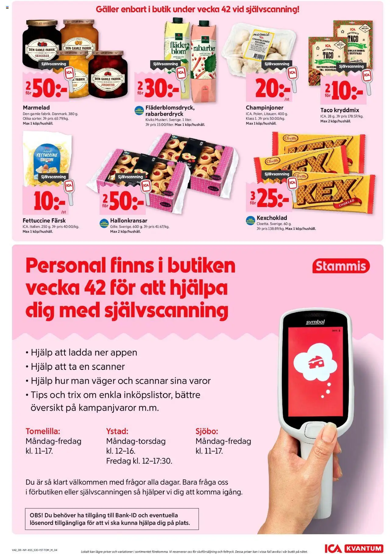 ICA Kvantum reklamblad aktuell från 13.10.2025 | Sida: 9 | Produkter: Galler, Choklad, Champinjoner