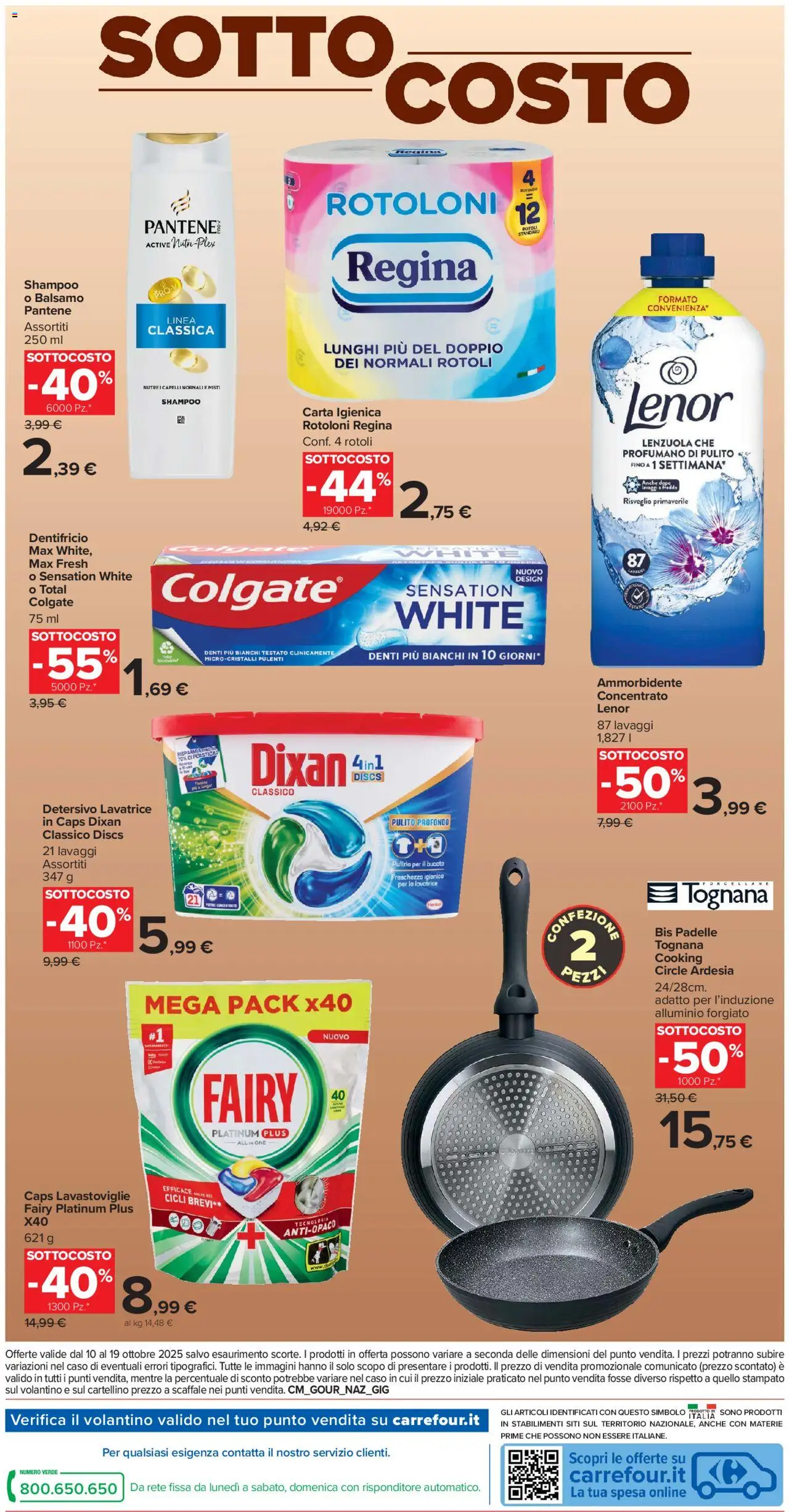 Volantino Carrefour del 10.10.2025 | Pagina: 22 | Prodotti: Balsamo, Carta igienica, Scaffale, Alluminio