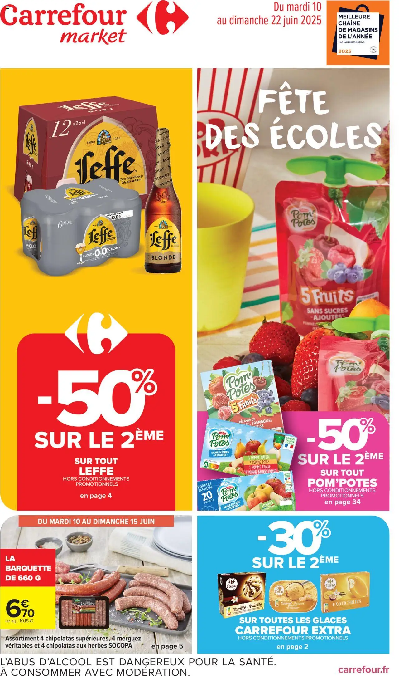  | Page: 1 | Produits: Merguez Veritables, Glaces, Fraise, Sucre