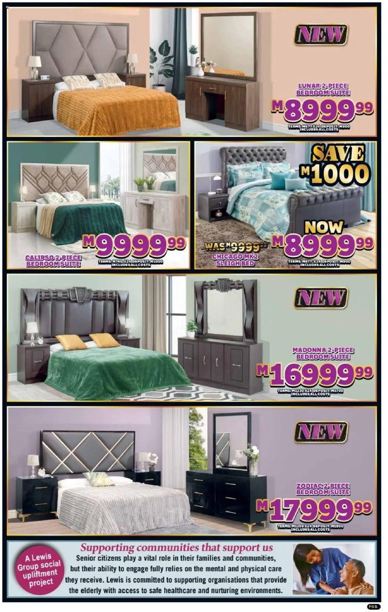 New Lewis Stores catalogue – valid from 01.10.2025 | Page: 3 | Products: Bed