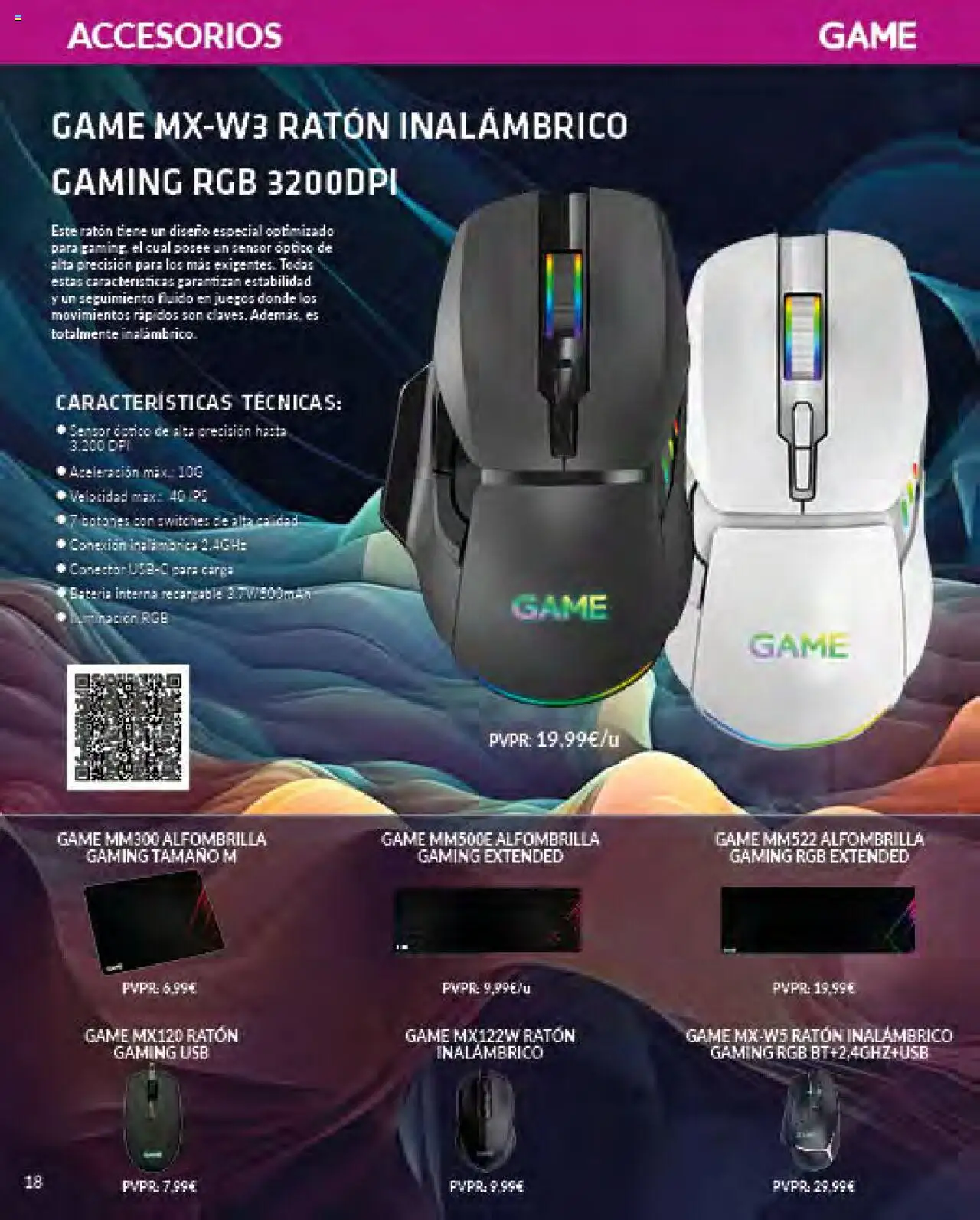 Game - PC Gaming  │ válido desde el 10.12.2024 | Página: 16 | Productos: Alfombrilla, Ratón gaming, Ratón inalambrico, Conector
