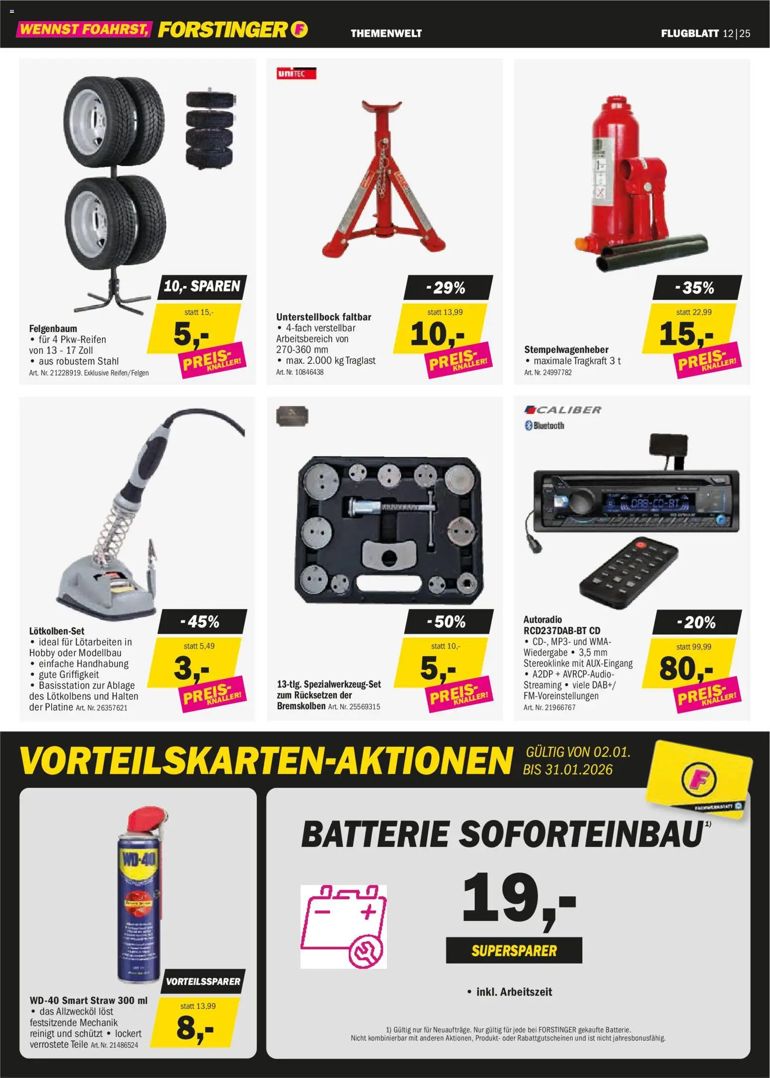 Forstinger Flugblatt gültig ab 17.12.2025 | Seite: 4 | Produkte: MP3, Batterie, Reis