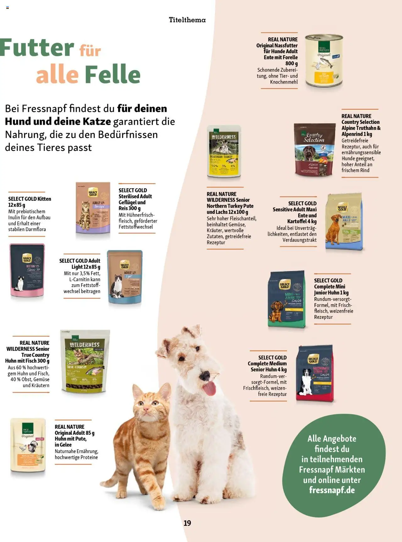 Fressnapf Friends Magazin – gültig ab 01.09.2025 | Seite: 19 | Produkte: Fisch, Lachs, Gemüse, Reis