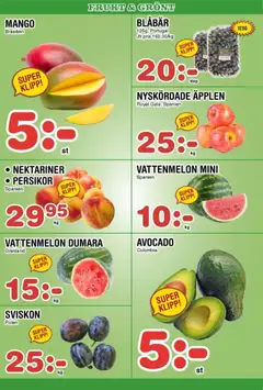 Nya Pulsen reklamblad aktuell från 11.08.2025 | Sida: 6 | Produkter: Avocado, Vattenmelon, Äpplen, Mango
