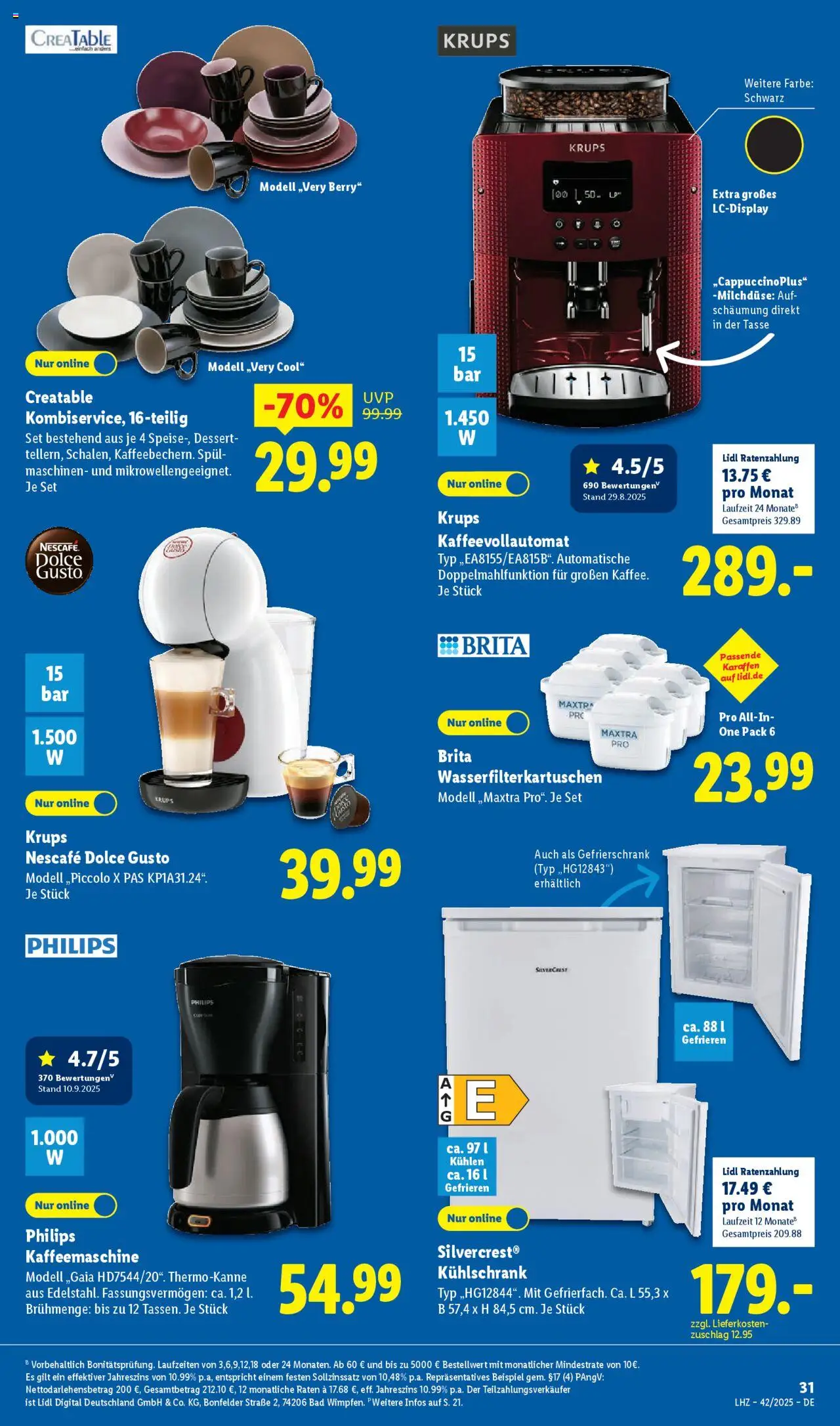 Lidl Prospekt Grimma – gültig ab 13.10.2025 | Seite: 7 | Produkte: Philips, Kaffeemaschine, Kaffeevollautomat, Dolce gusto