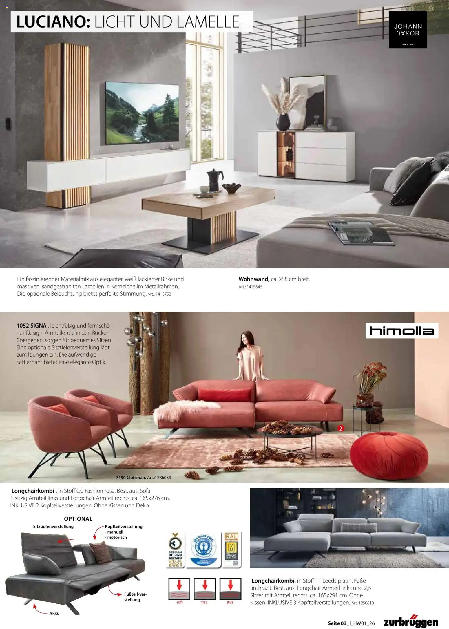 Zurbrüggen - Zurbrüggen: Ihr Einrichtungshaus der Extraklasse – gültig ab 26.03.2026 | Seite: 3 | Produkte: Kissen, Sofa