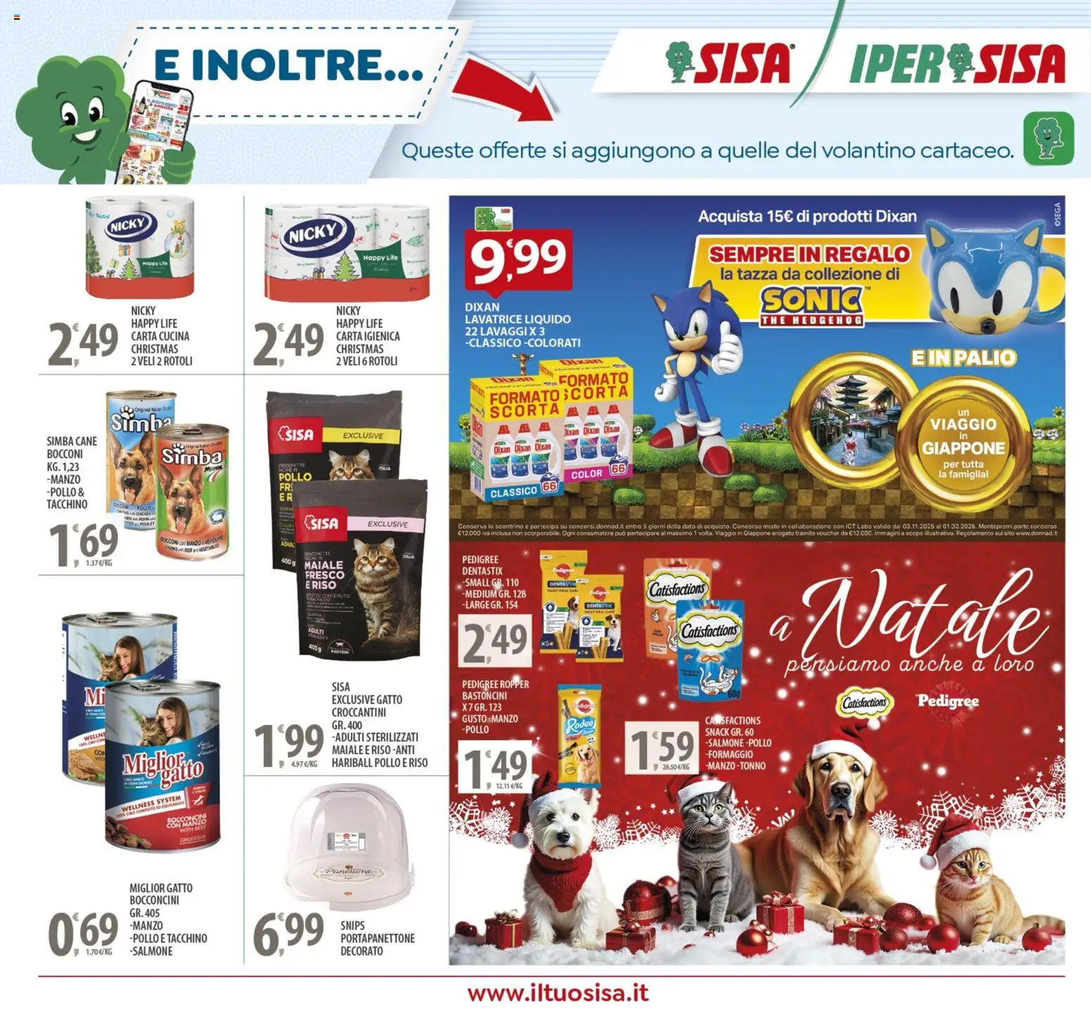 Volantino SISA del 05.12.2025 | Pagina: 24 | Prodotti: Verdure, Tacchino, Lavatrice, Tonno