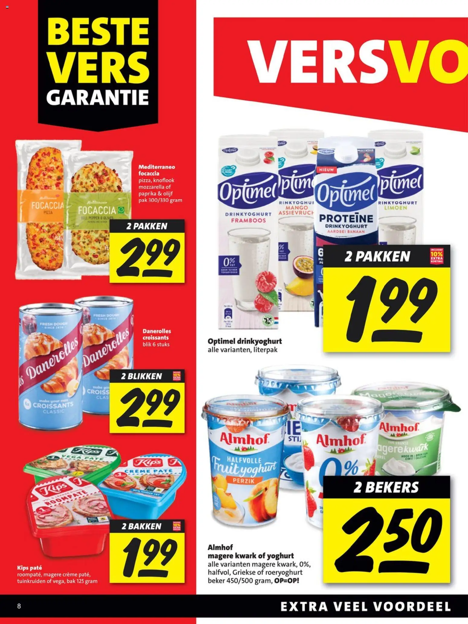 {H1} | Pagina: 8 | Producten: Beker, Room, Knoflook, Aardbei