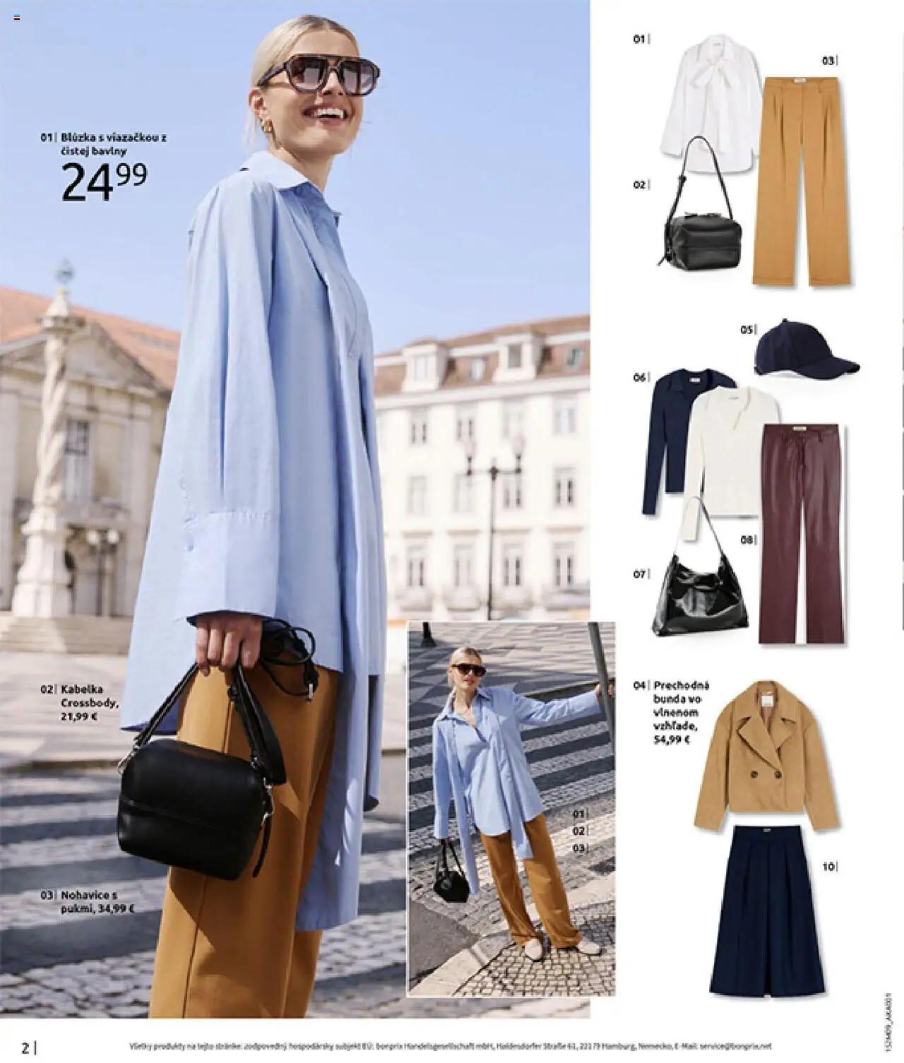 Nové Bonprix akcie – leták je platný od 14.10.2025 | Strana: 4 | Produkty: Blúzka, Bunda, Kabelka