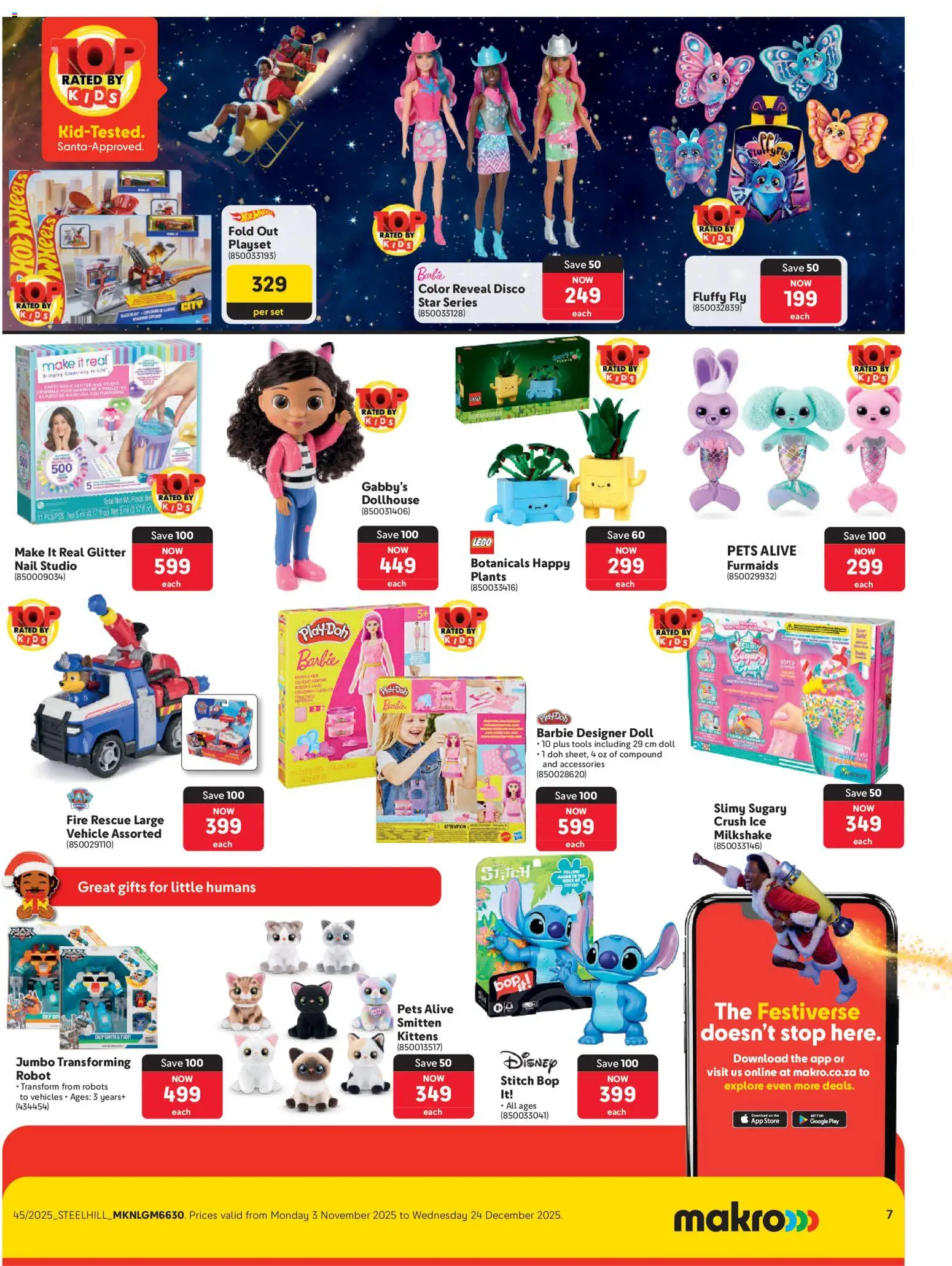 New Makro catalogue – valid from 03.11.2025 | Page: 7 | Products: Playset, Agua mineral