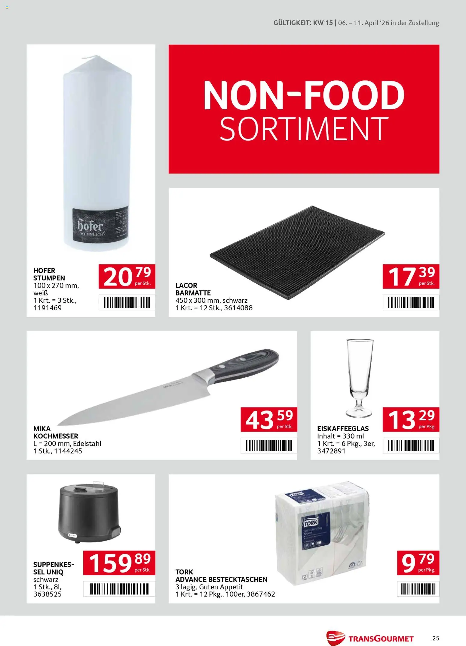 Transgourmet Zustellaktion gültig ab 06.04.2026 | Seite: 25