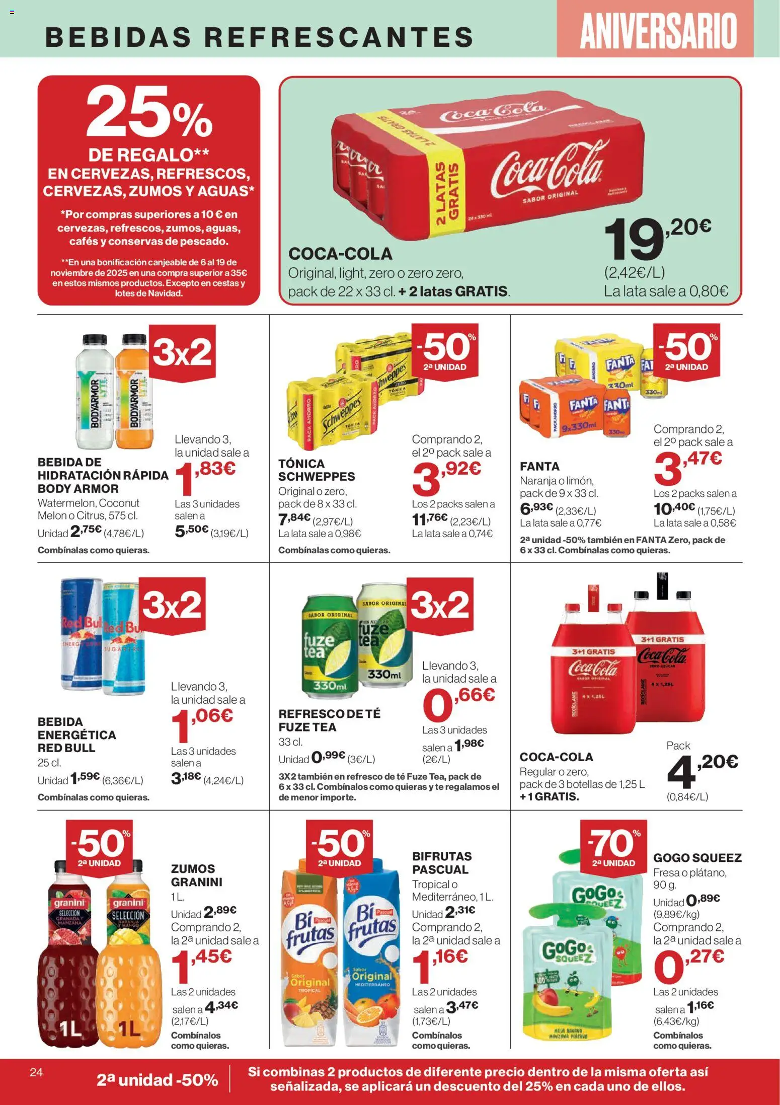 Hipercor catálogo │ válido desde el 23.10.2025 | Página: 34 | Productos: Φορτιστής, Manzana, Té, Body