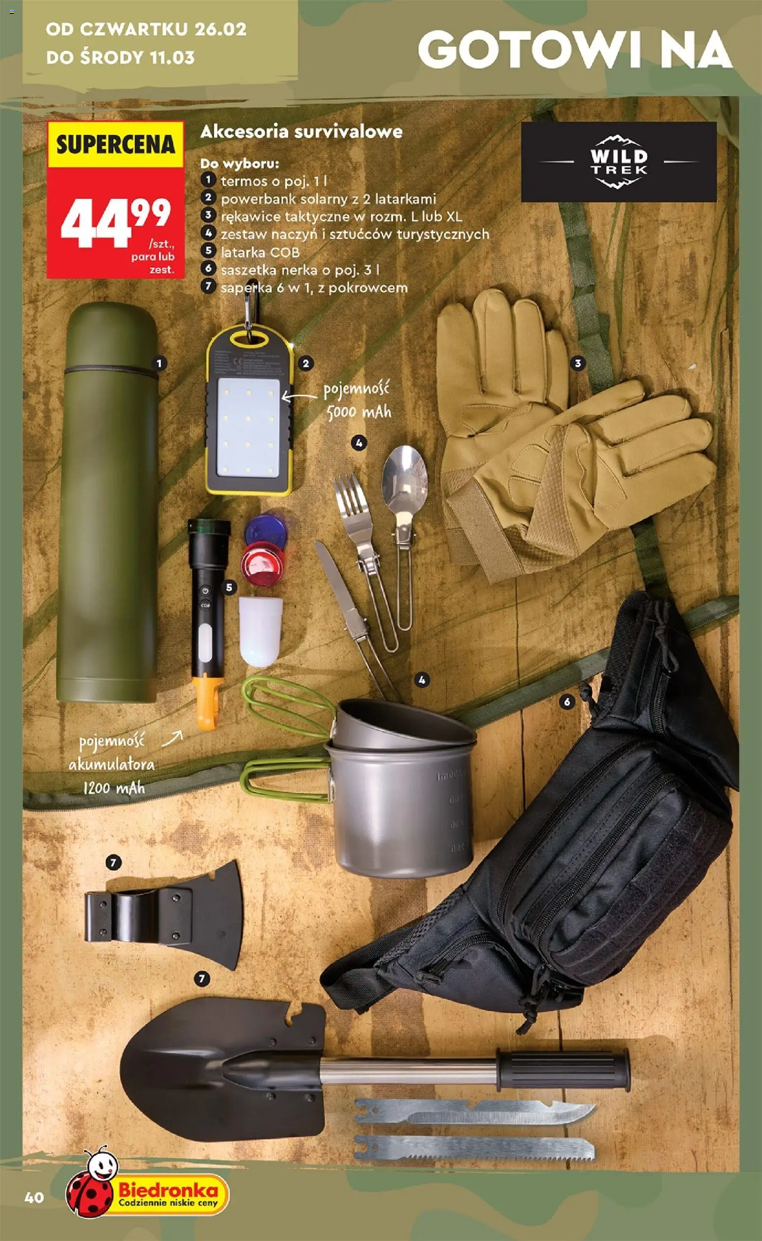 Biedronka gazetka - Hity i inspiracje od 21.02.2026 | Strona: 40 | Produkty: Powerbank