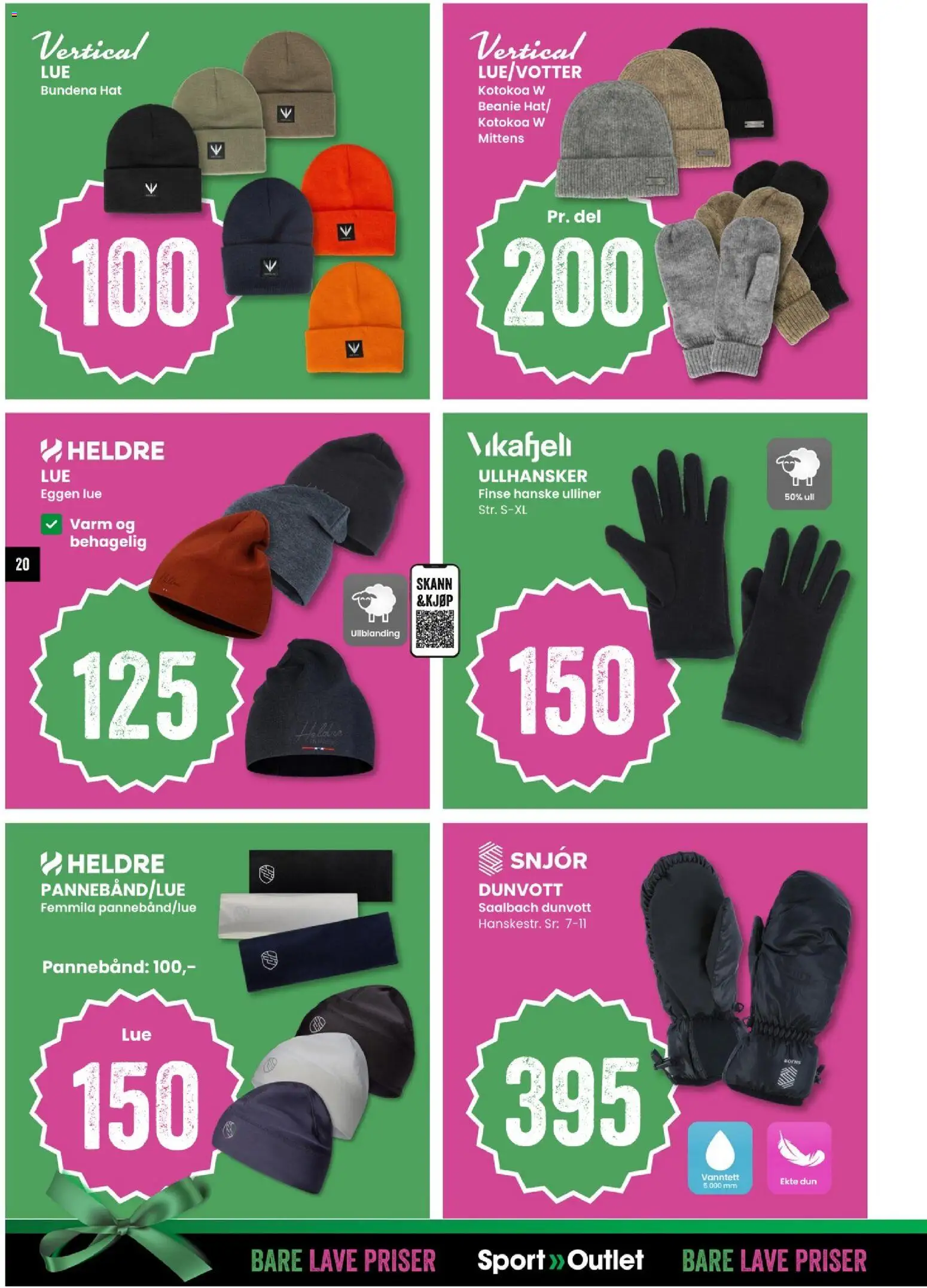 {H1} | Side: 20 | Produkter: Lue, Pannebånd