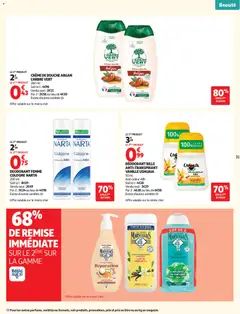 Auchan folder / publicité - Voorbeeld van een folder van Auchan, geldig van 27.01.2026 | Pagina: 31 | Producten: La, Douche, Crème, Deodorant