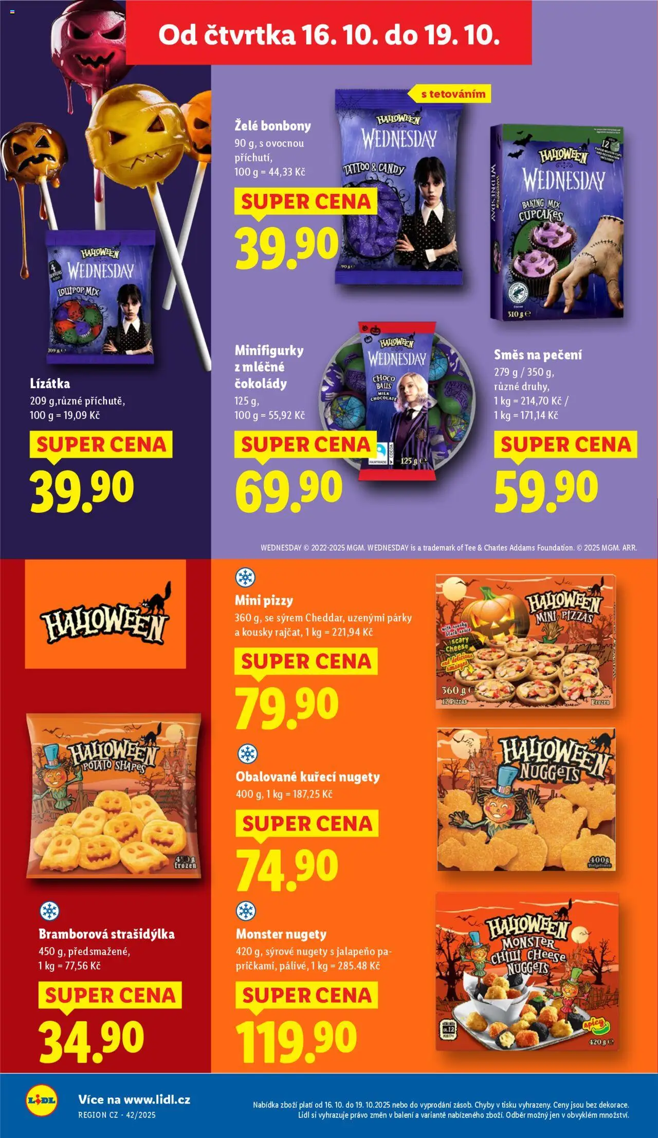 Lidl leták od 16.10.2025 | Strana: 30 | Produkty: Monster, Párky, Nugety, Milk chocolate