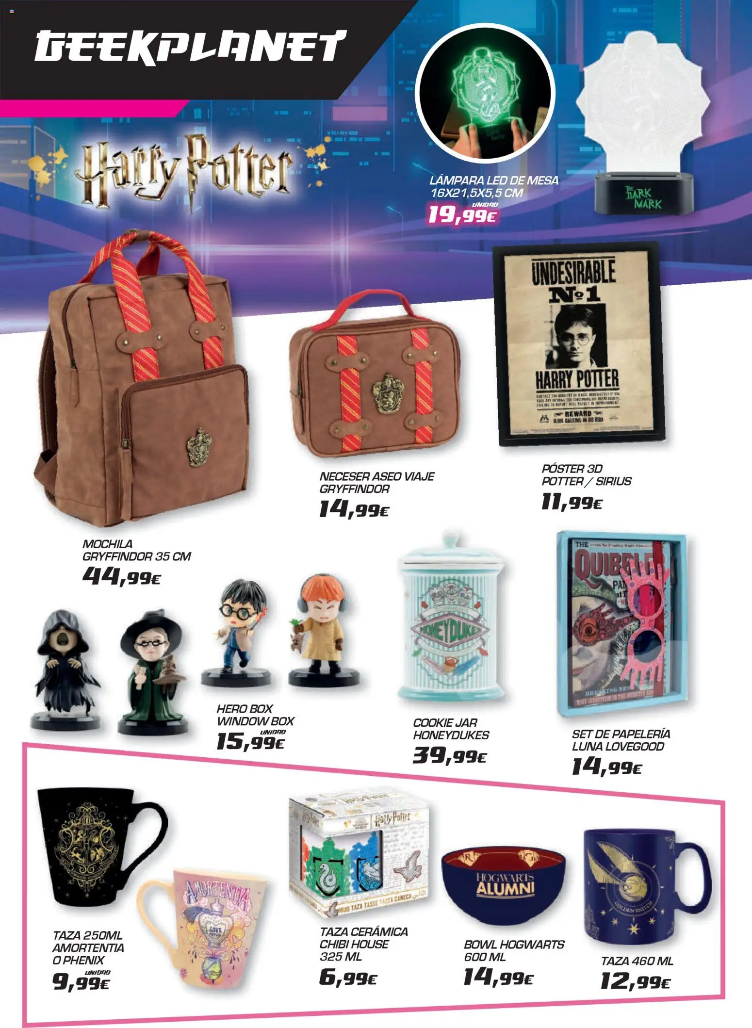 Toy Planet Catálogo de Geek Fan │ válido desde el 04.12.2025 | Página: 46 | Productos: Mochila, Mesa, Neceser, Lámpara