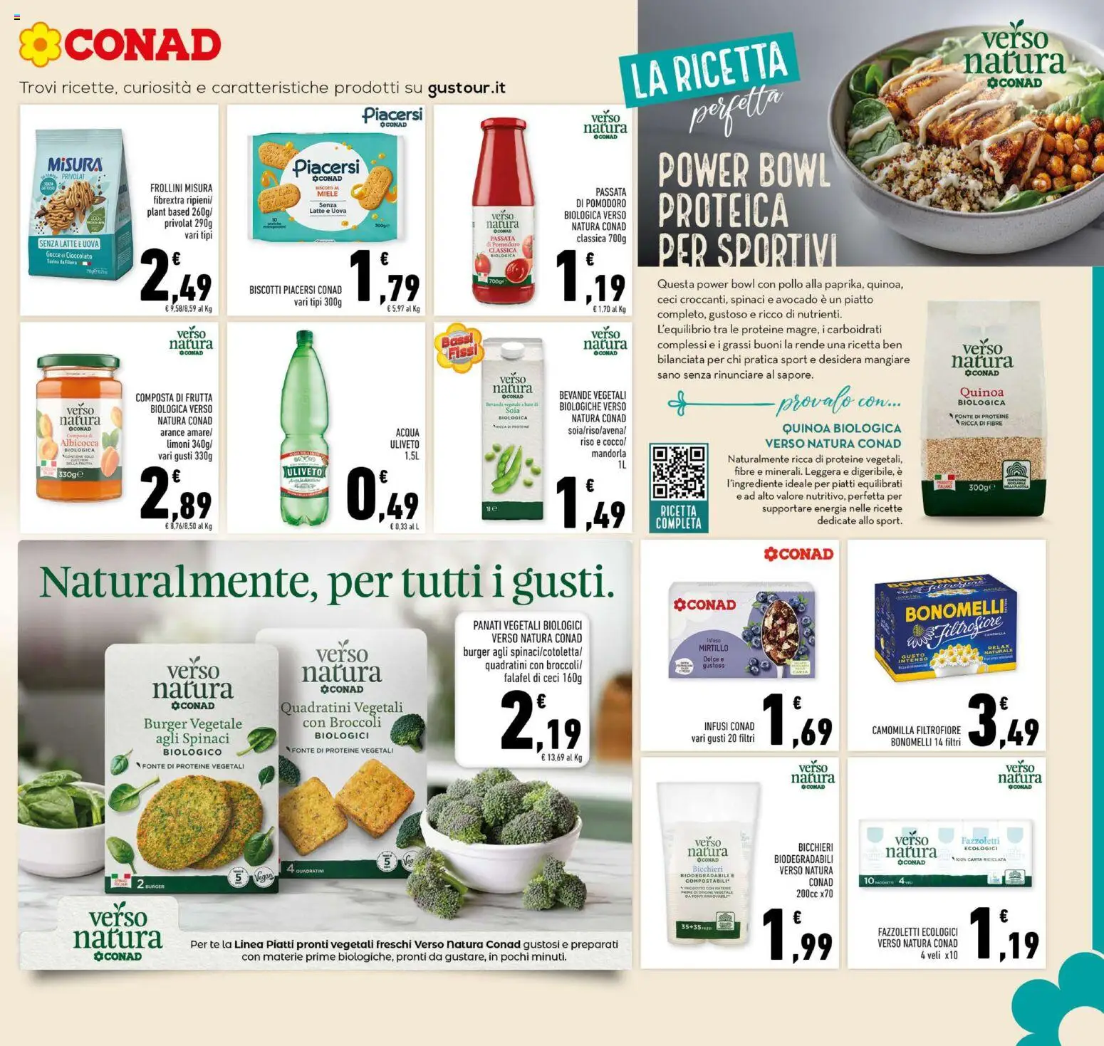 Volantino Conad del 14.01.2026 | Pagina: 13 | Prodotti: Pomodoro, Farina, Spinaci, Passata di pomodoro