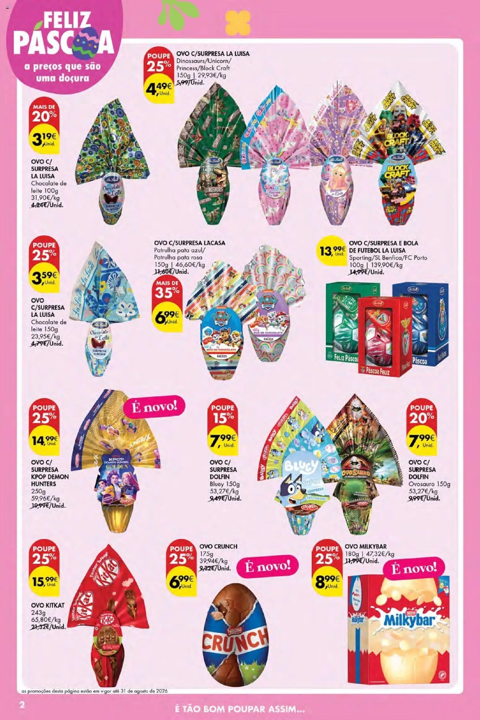 Pingo Doce Poupe Esta Semana Açores │ válido de 12.03.2026 | Página: 2 | Produtos: Leite, Nestlé, Chocolate