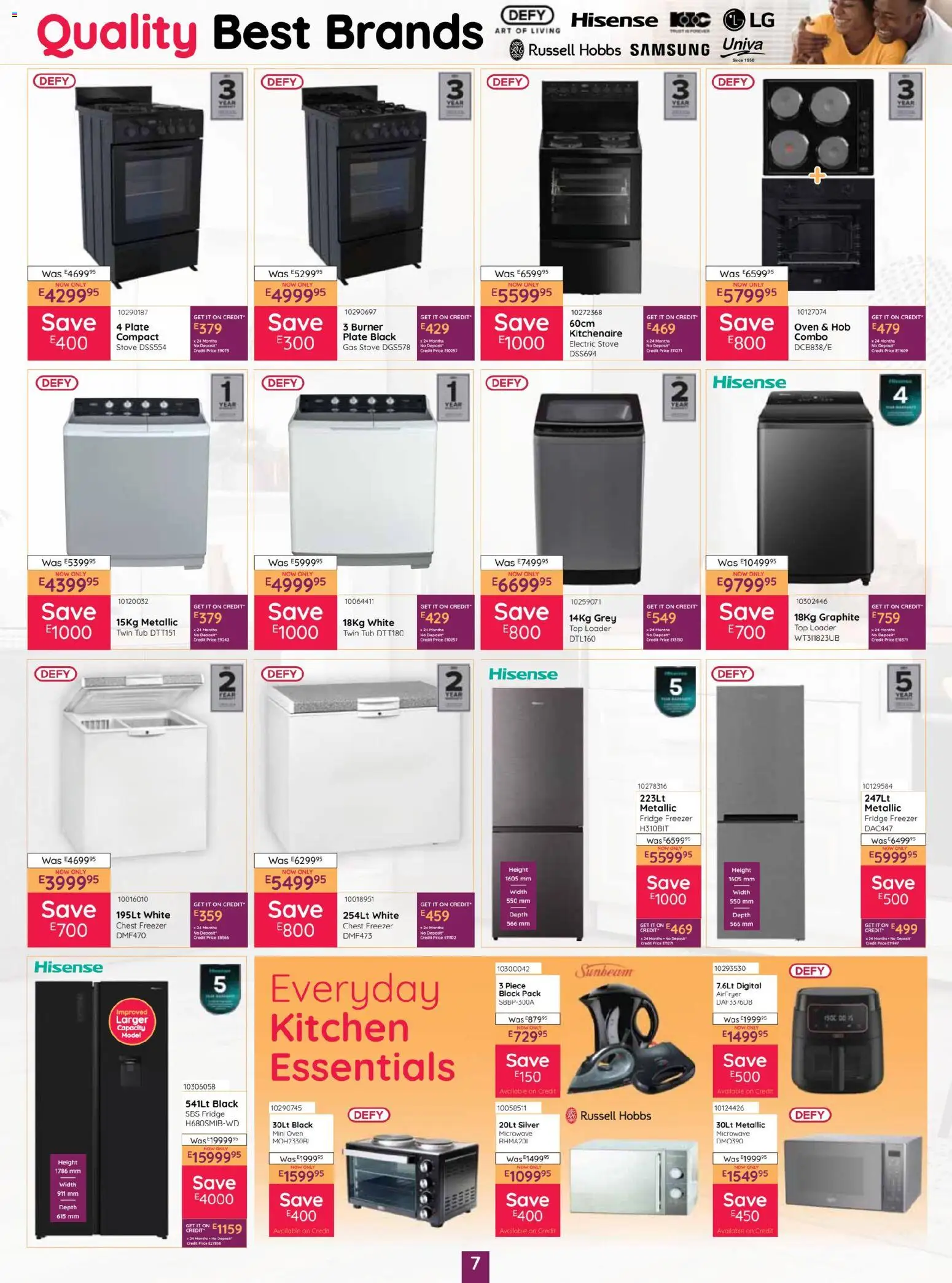 New Bradlows catalogue – valid from 29.12.2025 | Page: 7 | Products: Art, Hob, Stove, Gas stove