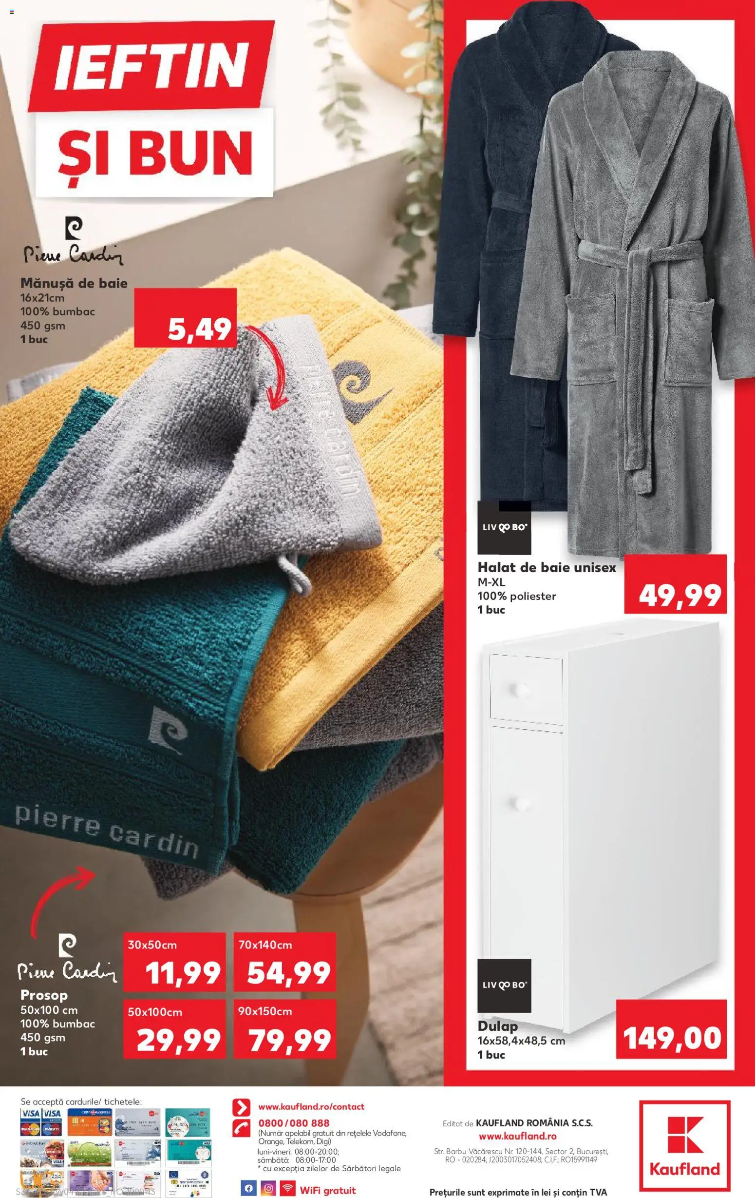 Noul catalog Kaufland – valabil de la 21.01.2026 | Pagină: 34 | Produse: Mănușă de baie, Halat de baie