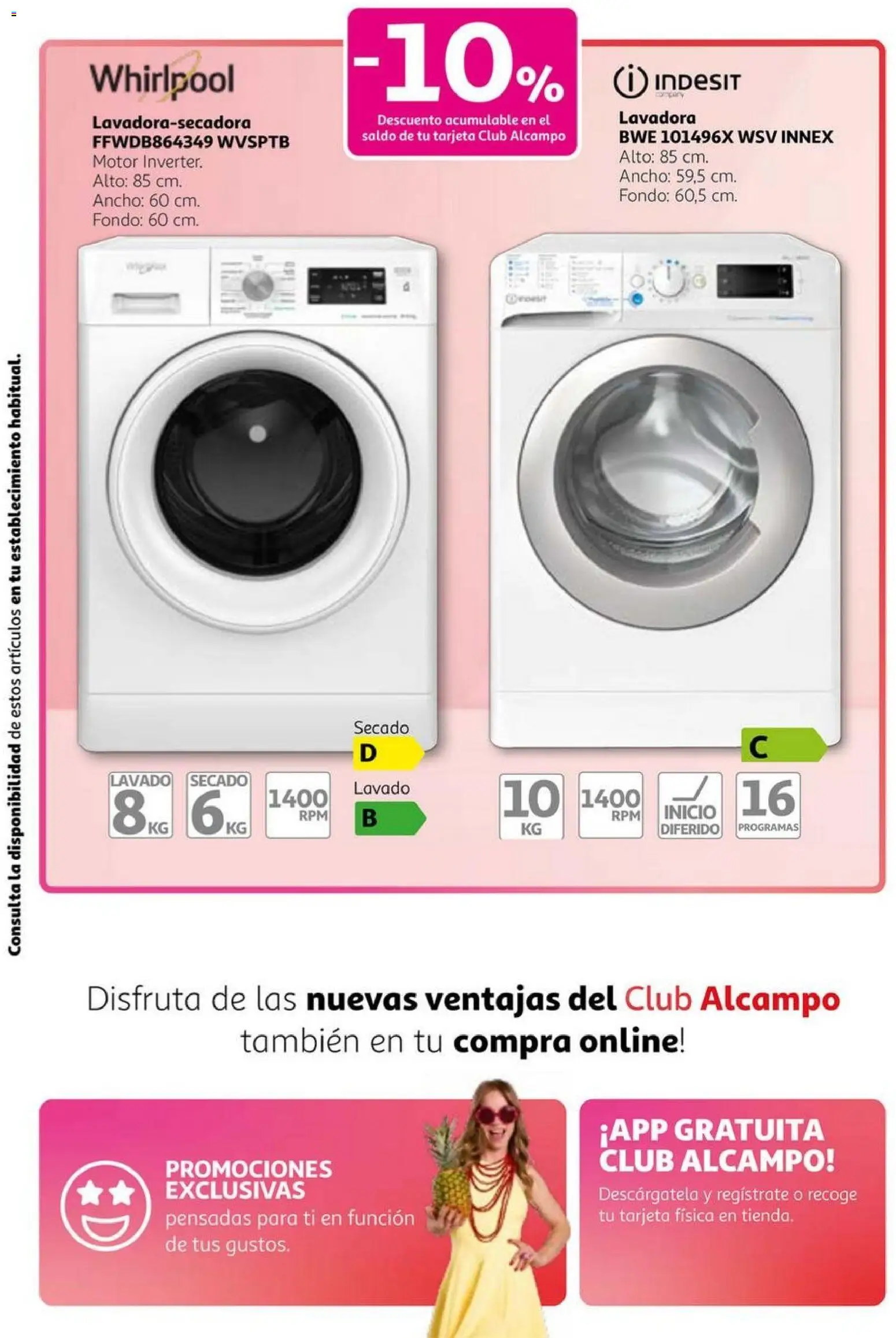 Alcampo -  Club Nacional  │ válido desde el 06.11.2025 | Página: 22 | Productos: Lavadora