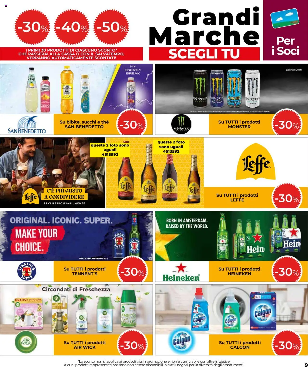 Volantino COOP del 11.09.2025 | Pagina: 9 | Prodotti: Tennent's, The, Heineken