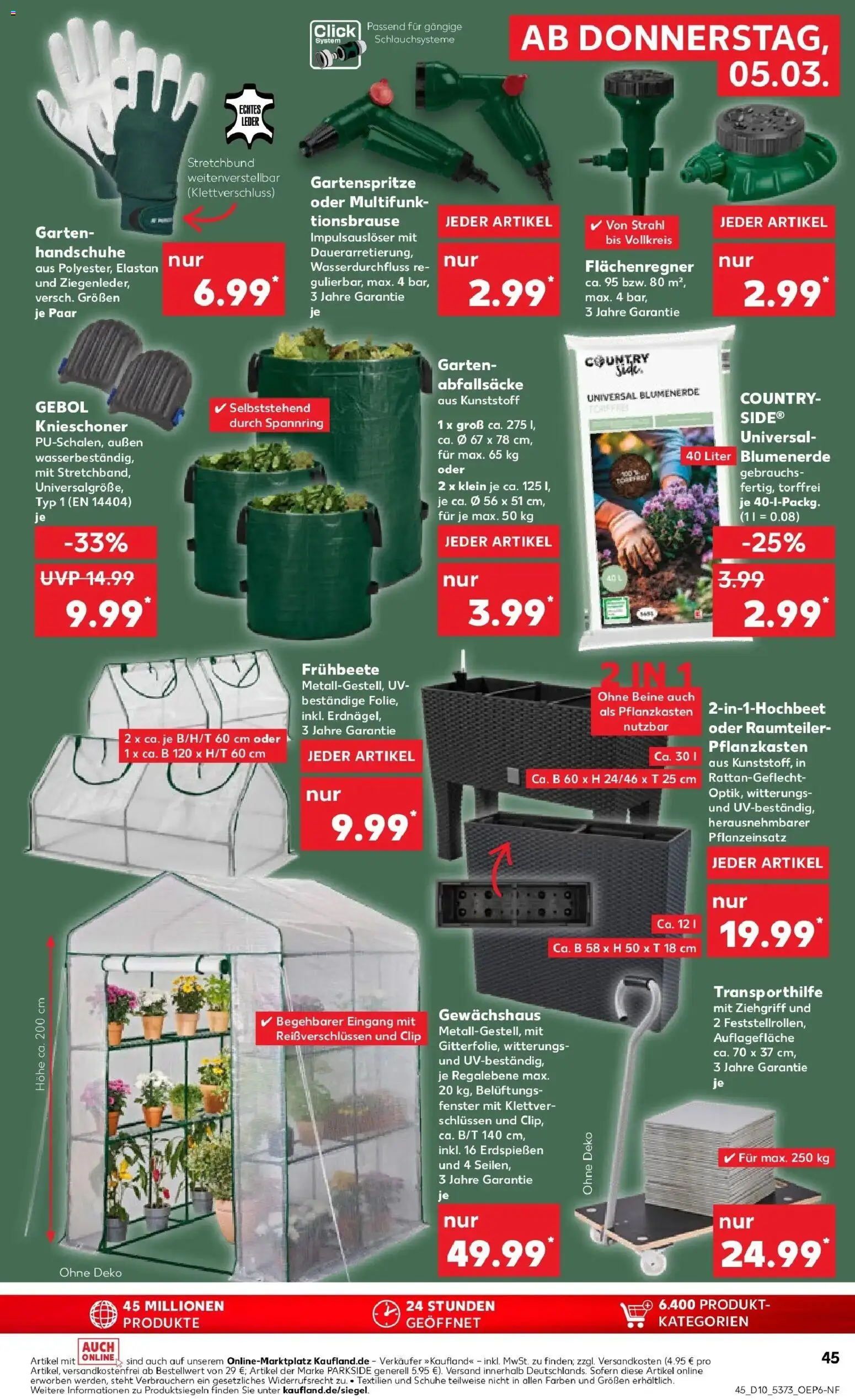 Kaufland Prospekt Detmold	 – gültig ab 02.03.2026 | Seite: 57 | Produkte: Raumteiler, Blumenerde, Handschuhe