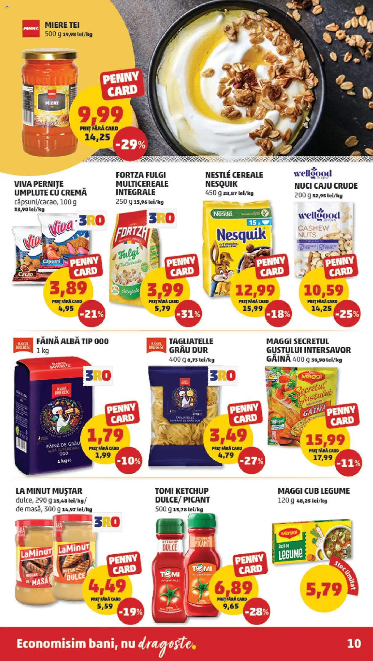 Noul catalog PENNY – valabil de la 08.10.2025 | Pagină: 10 | Produse: Masă, Muștar, Ketchup, Cacao