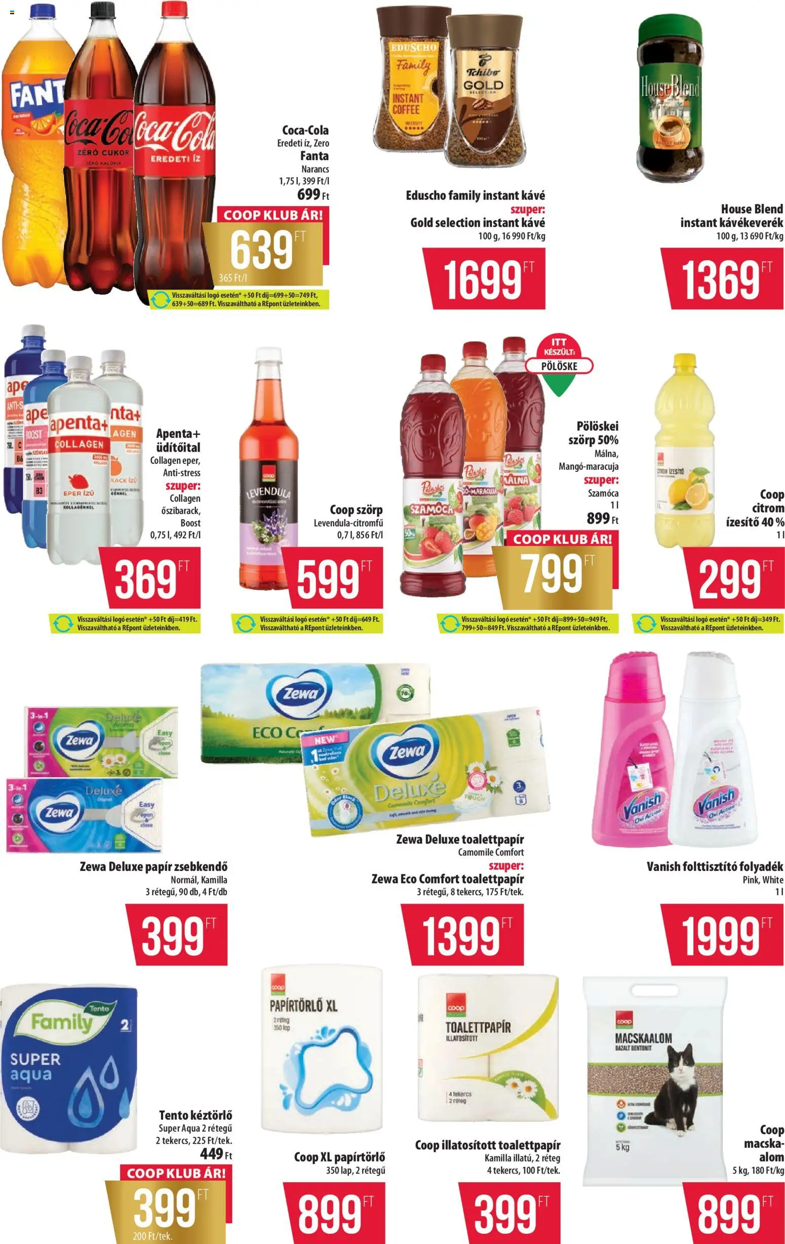 COOP akciós ujság - amely érvényes a következő dátumtól: 02.01.2026 | Oldal: 7 | Termékek: Szörp, Macskaalom, Instant kávé, Levendula