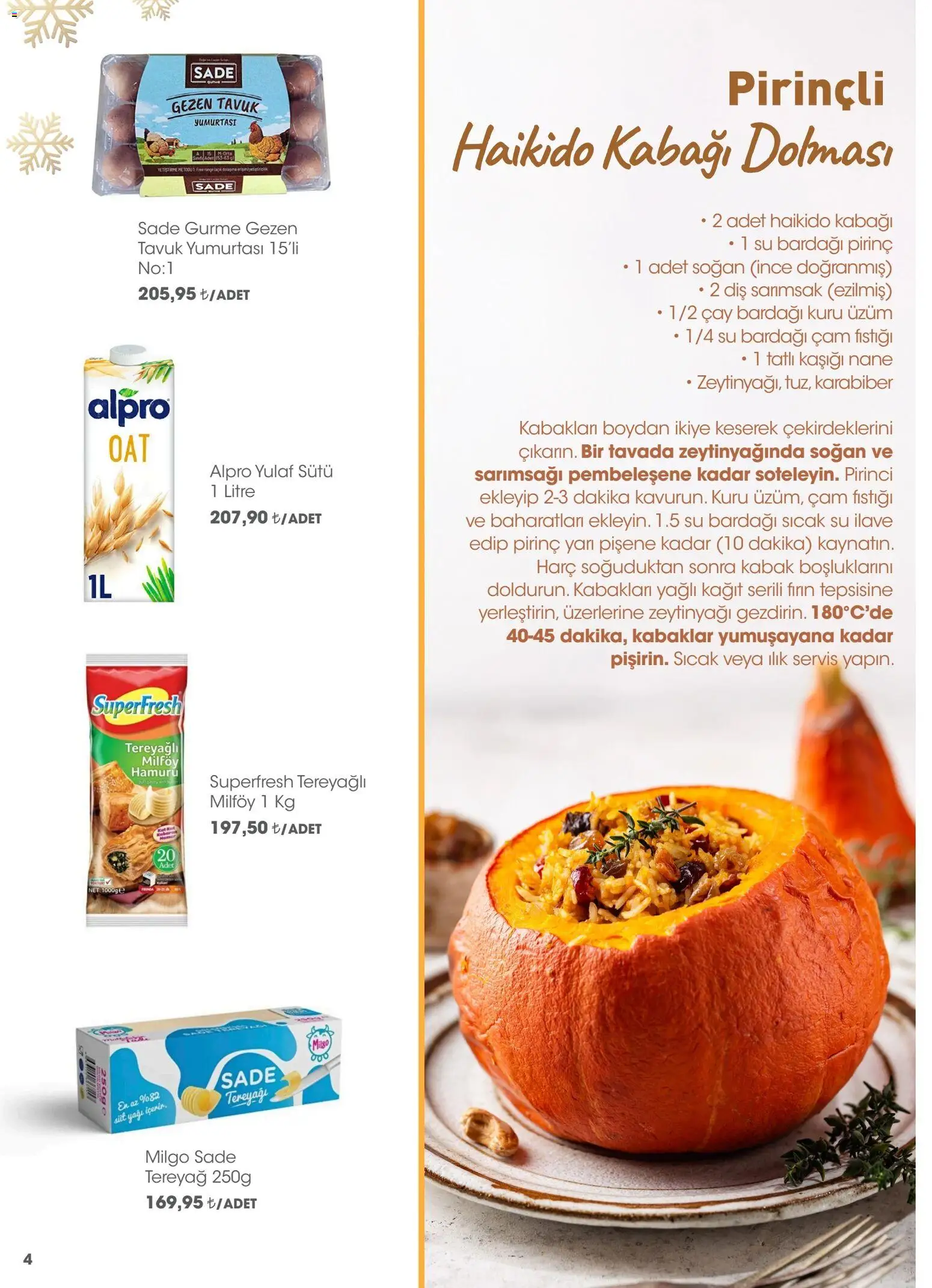 CarrefourSA Gurme  - 01.12.2025 tarihinden itibaren geçerlidir | Sayfa: 4 | Ürünler: Tereyağı, Karabiber, Yulaf, Üzüm