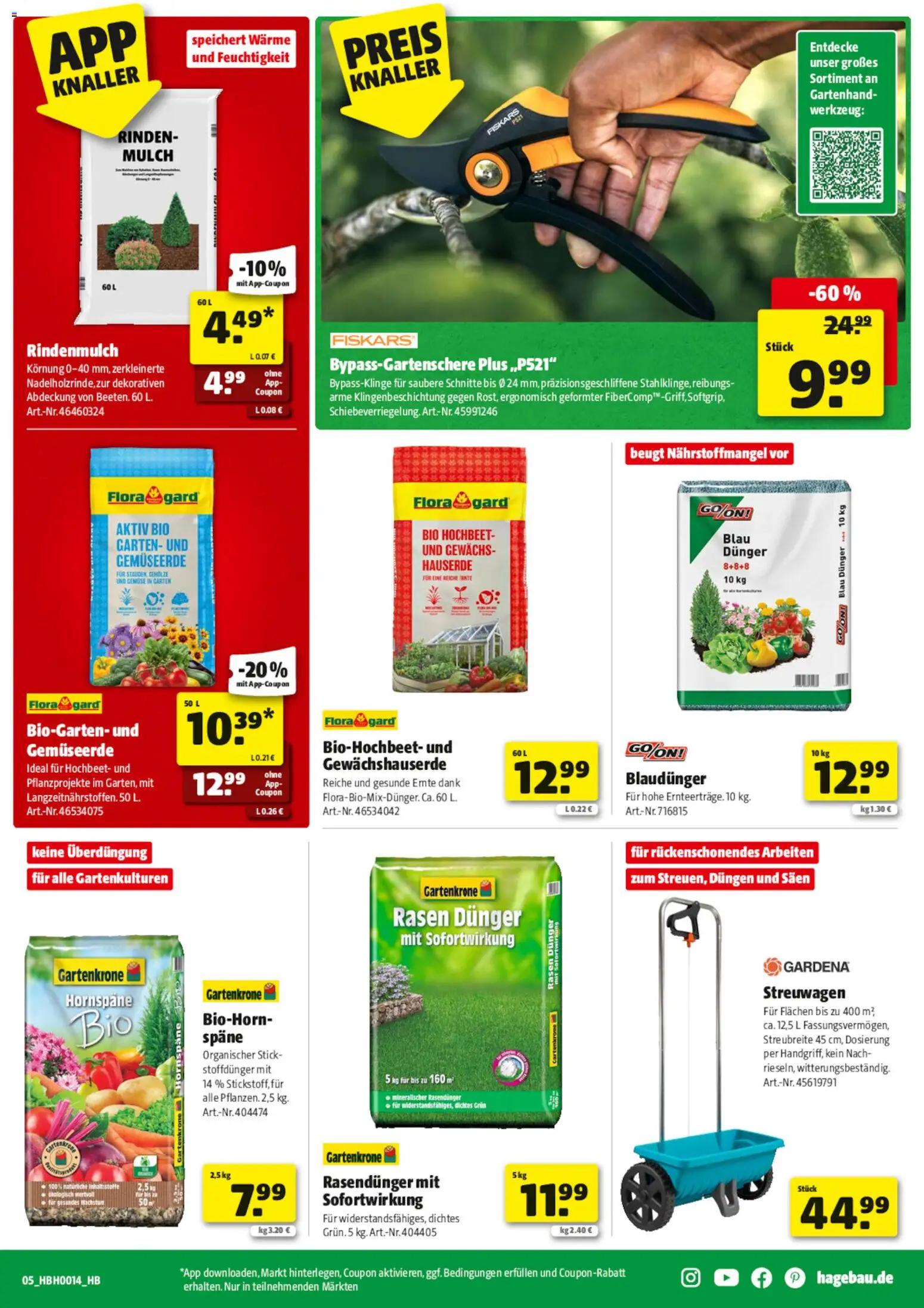 Hagebau Prospekt 	 – gültig ab 28.03.2026 | Seite: 5 | Produkte: Hochbeet, Rindenmulch, Gemüse