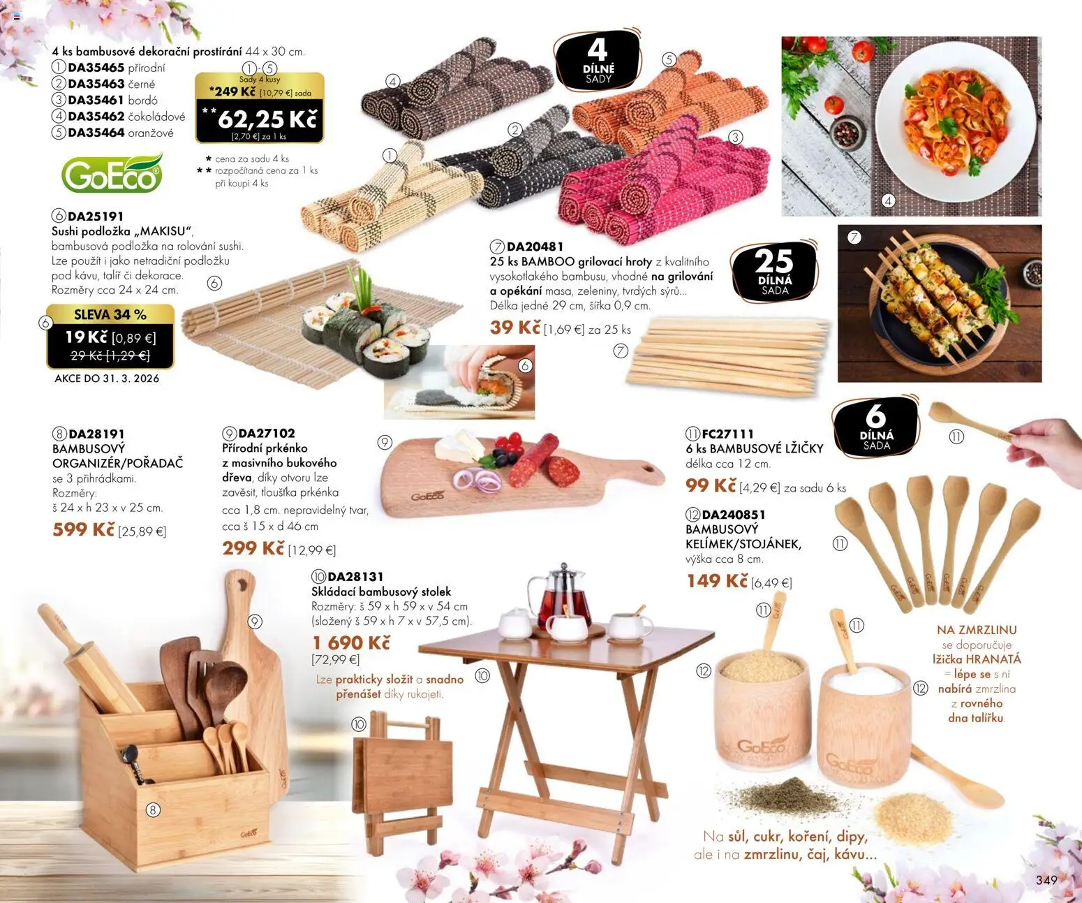 Nové Dedra akcie – leták je platný od 01.03.2026 | Strana: 49 | Produkty: Zmrzlina, Sushi