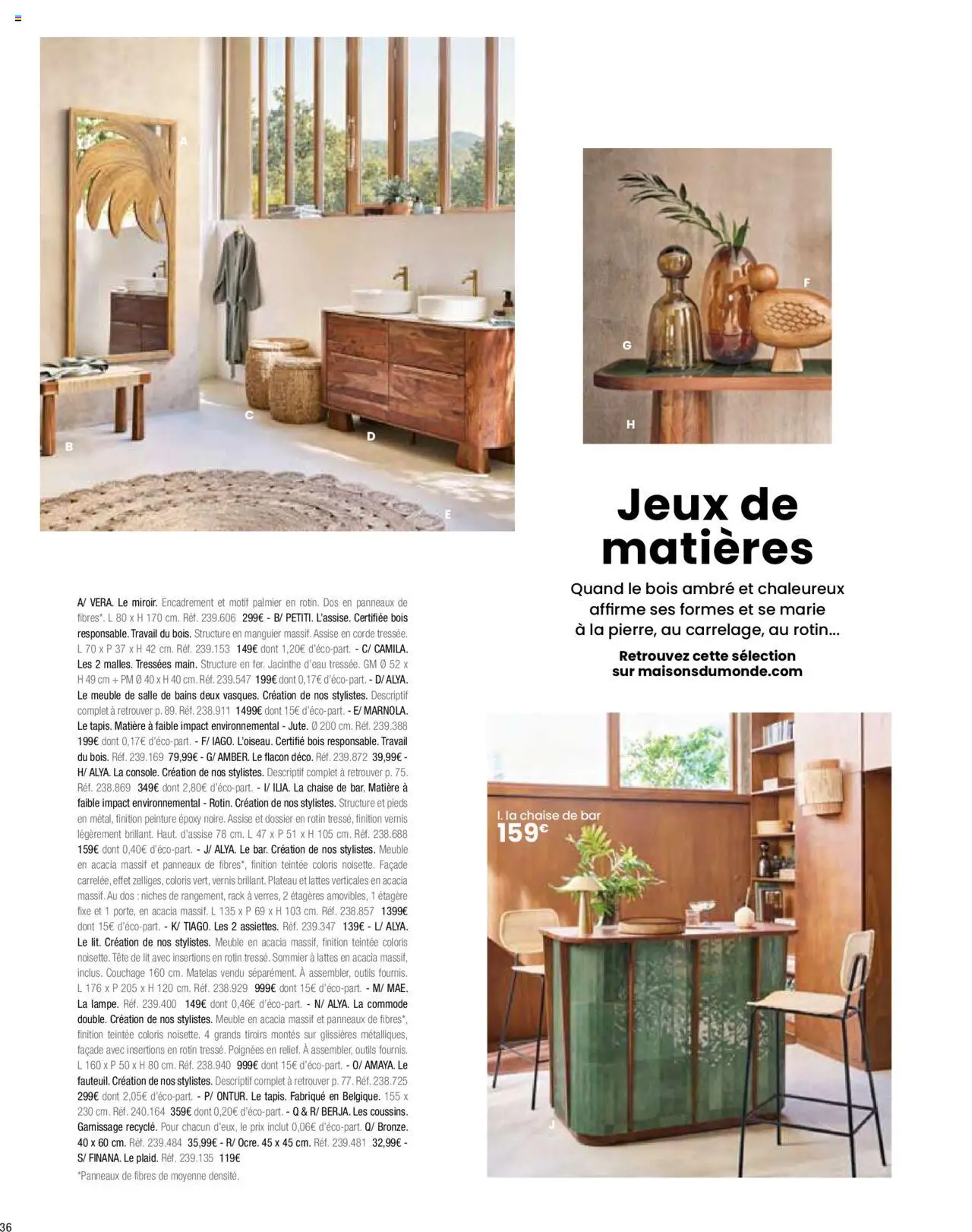{H1} | Page: 38 | Produits: Commode, Sommier, Étagère, Chaise
