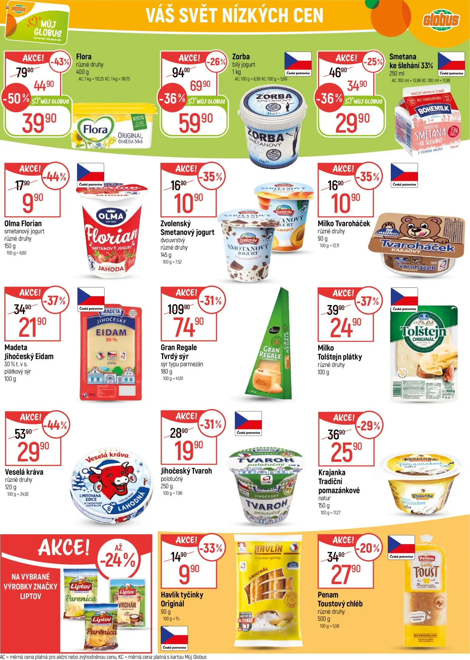 Globus leták - Karlovy Vary od 27.12.2025 | Strana: 19 | Produkty: Parmezán, Bílý jogurt, Tvrdý sýr, Flora