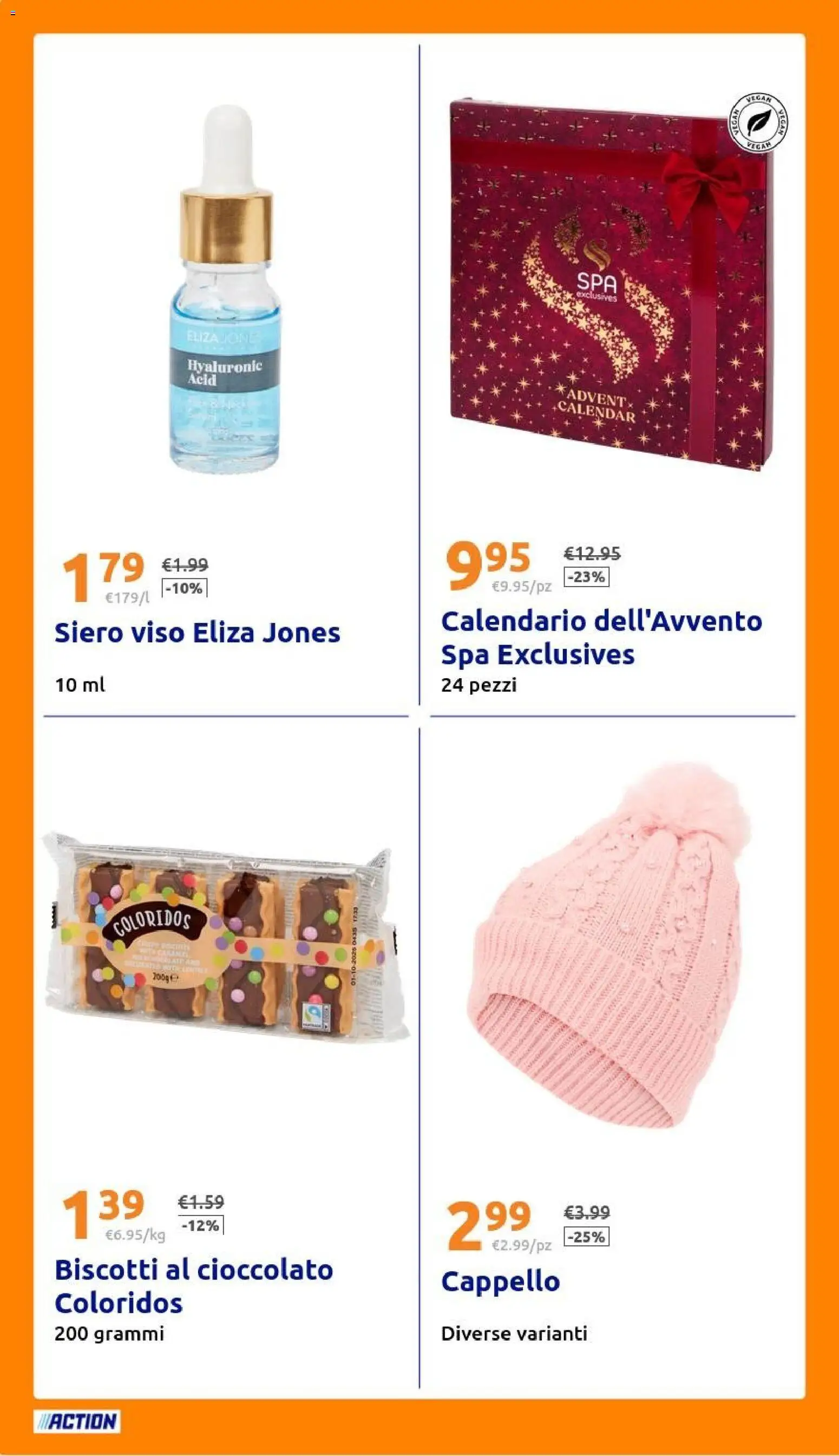 Volantino Action del 05.11.2025 | Pagina: 22 | Prodotti: Cioccolato, Biscotti, Cappello